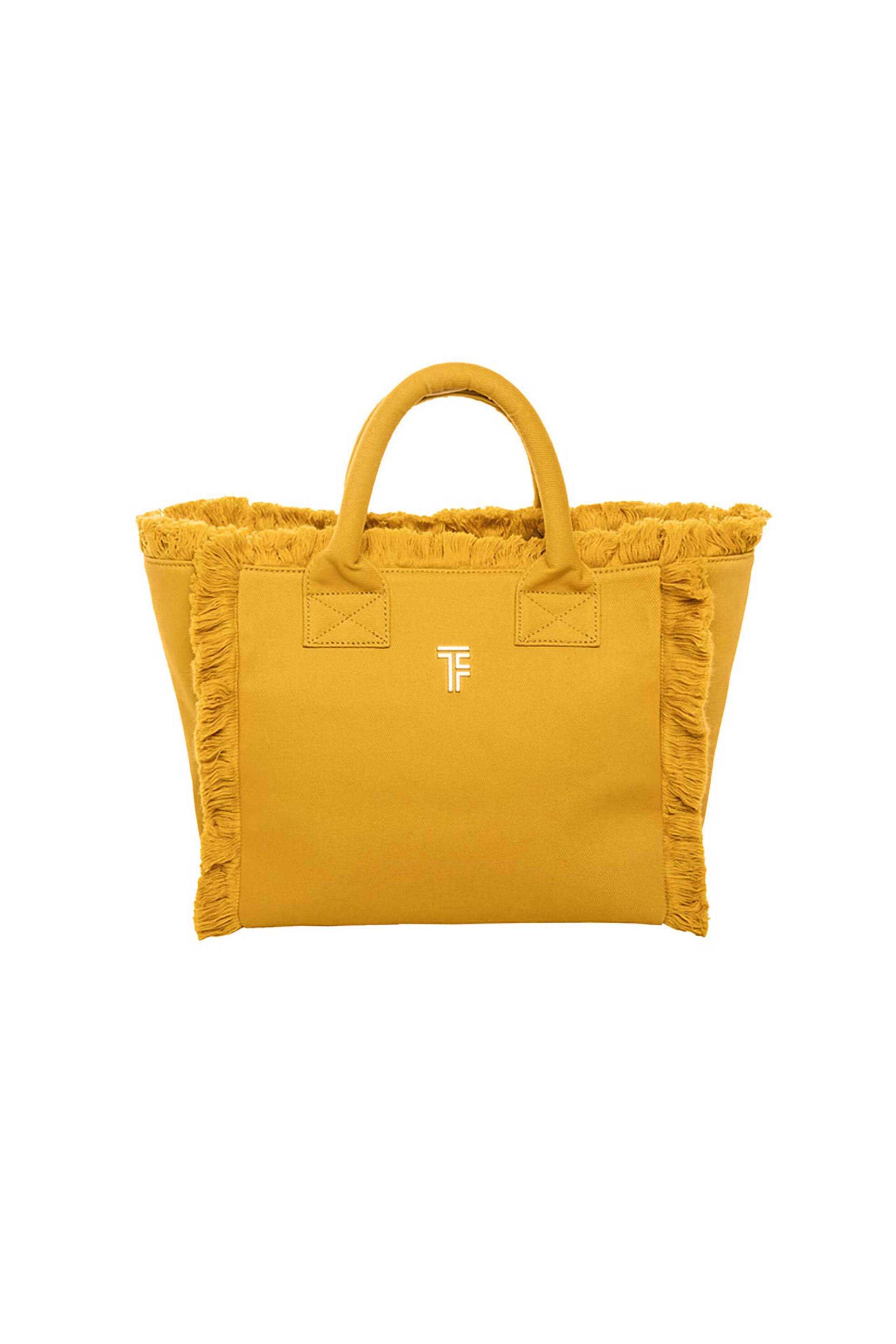 Feel and Touch γυναικεία τσάντα παραλίας "Caribbean Mustard" - 1888086125022