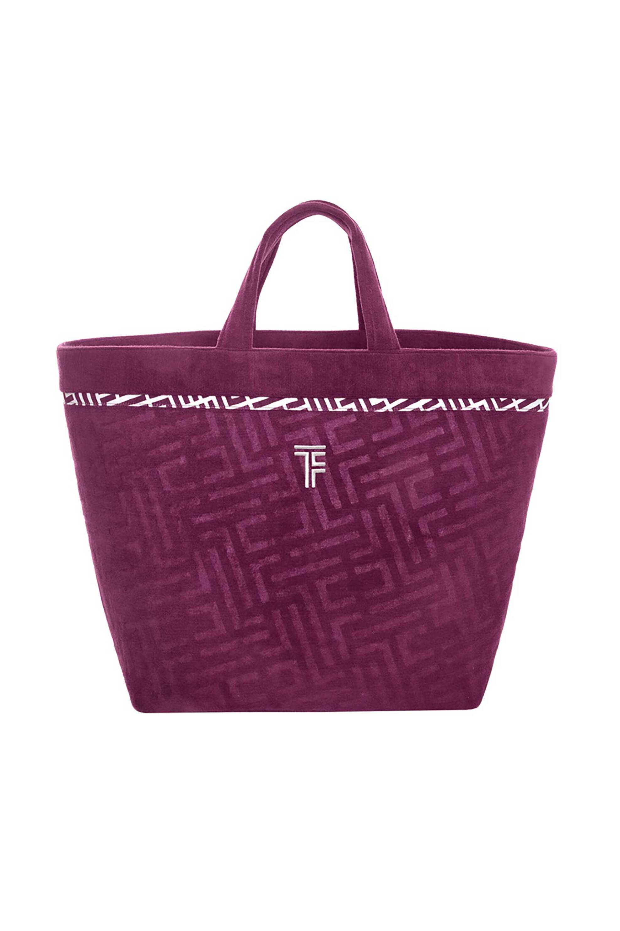 Feel and Touch γυναικεία τσάντα παραλίας "Icon Aubergine" - 1888086125024