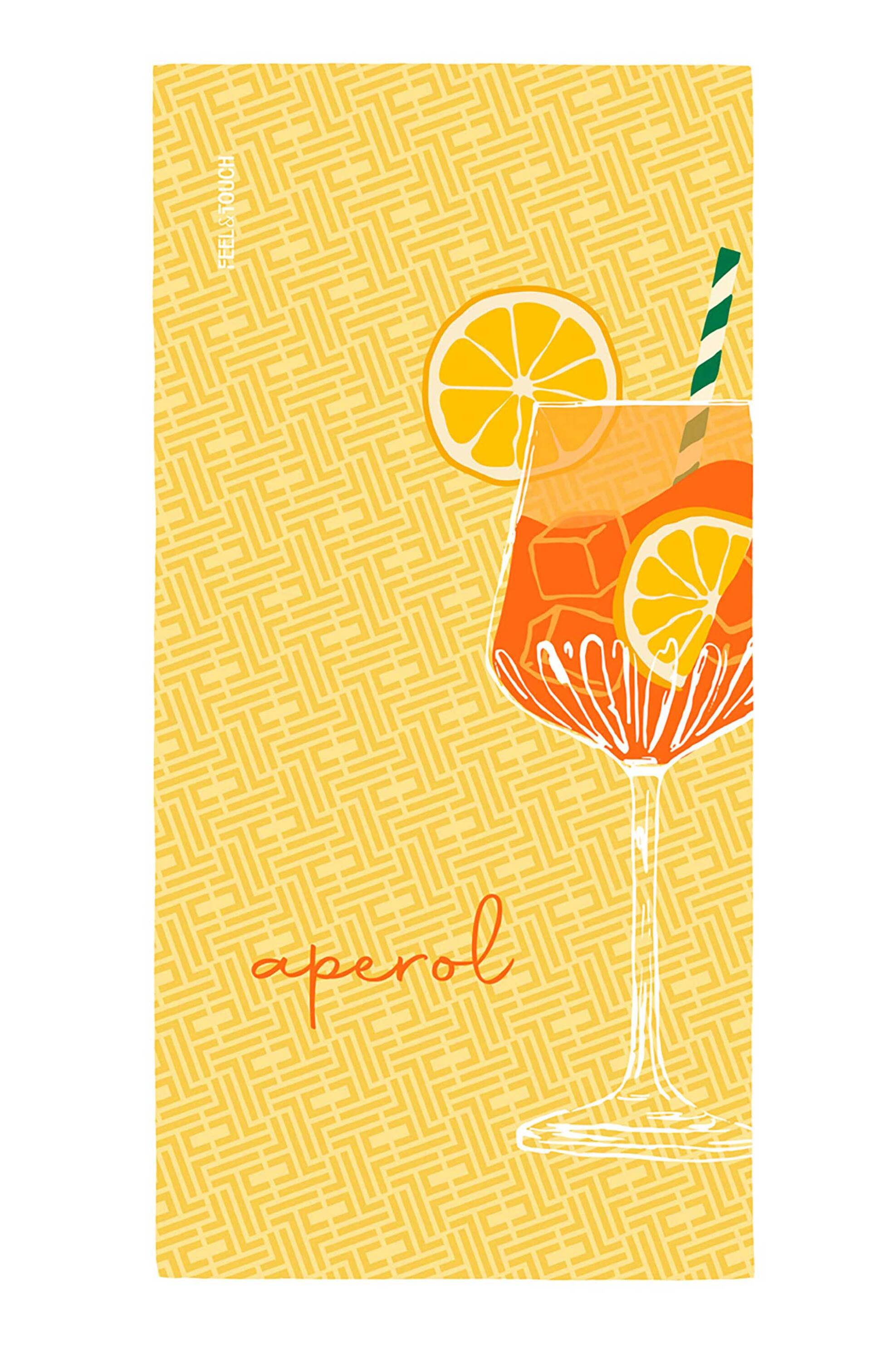 Feel and Touch πετσέτα Θαλάσσης "Printed Aperol" - 1830030126000