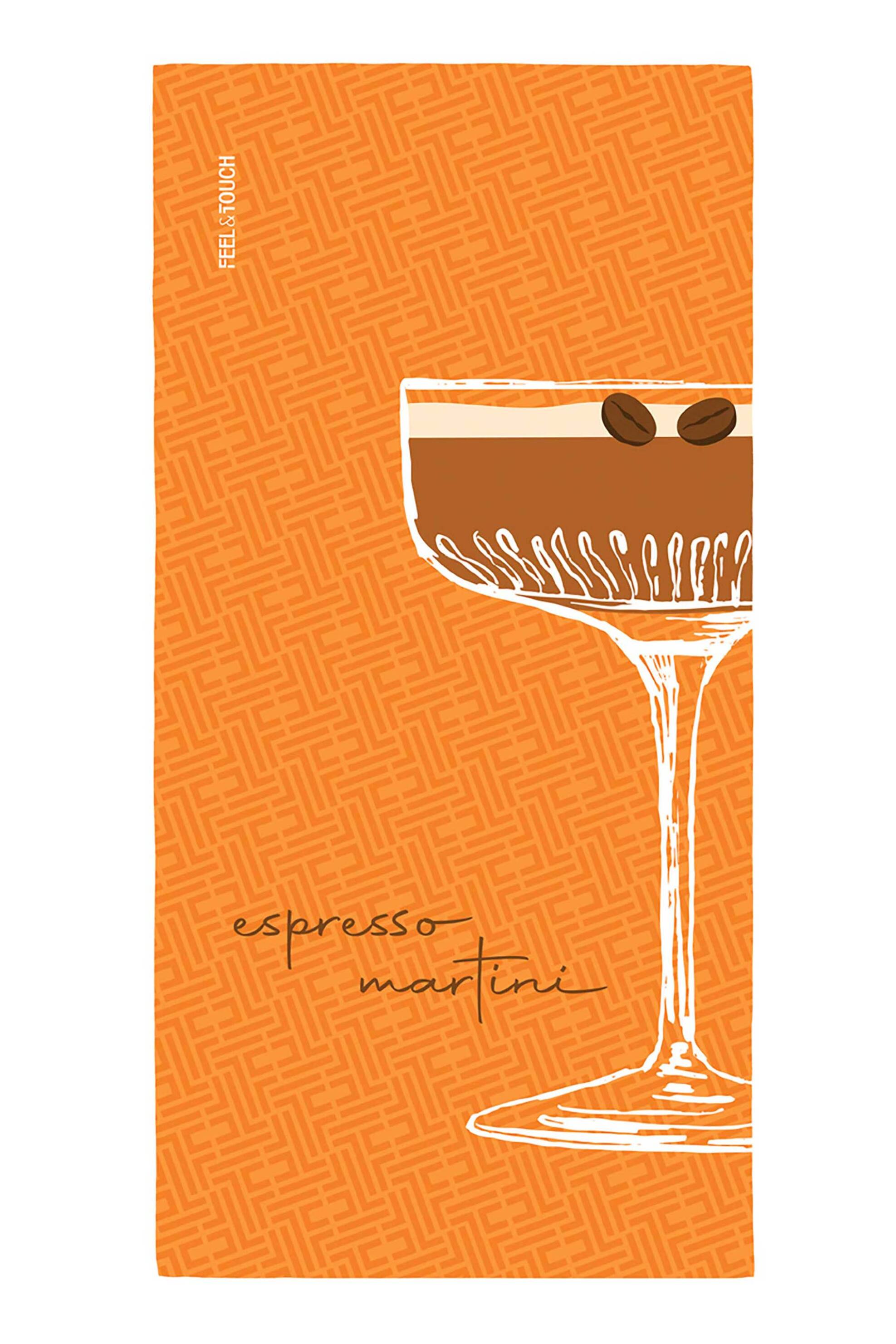 Feel and Touch πετσέτα Θαλάσσης "Printed Espresso-Martini" - 1830030126001