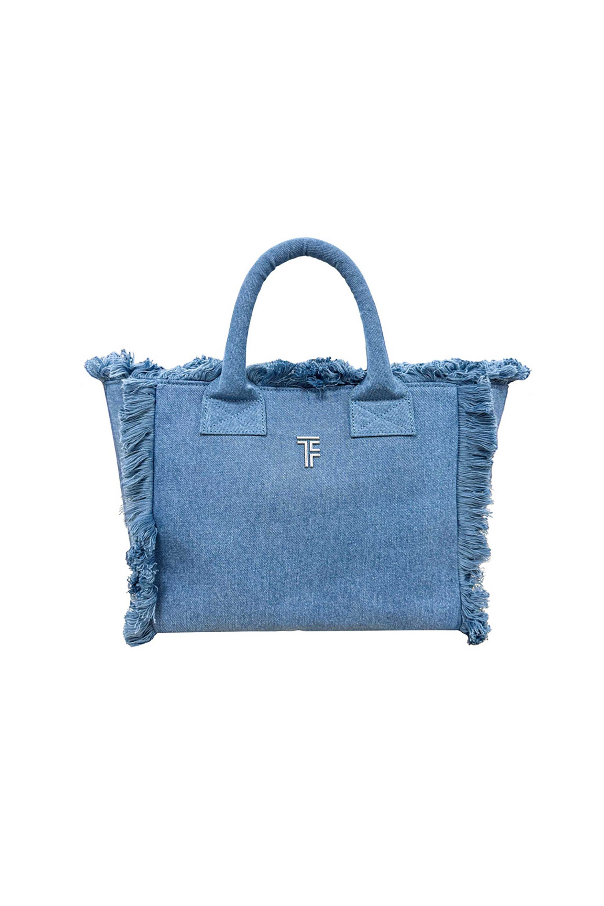 Feel and Touch γυναικεία τσάντα παραλίας "Caribbean Denim" - 1888086126016