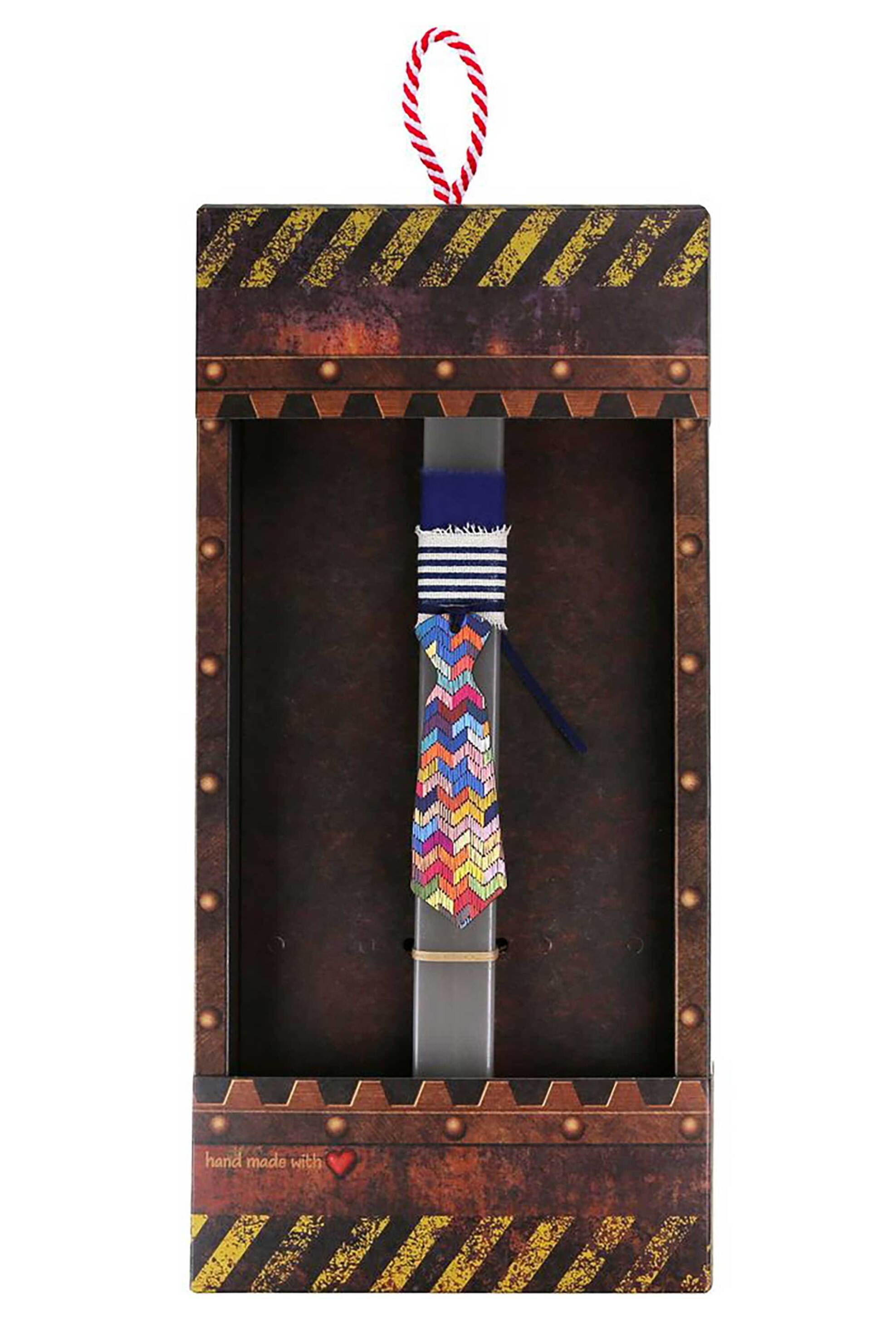 Synchronia πασχαλινή λαμπάδα Basic - Γραβάτα Ζικ Ζακ - LA25036A