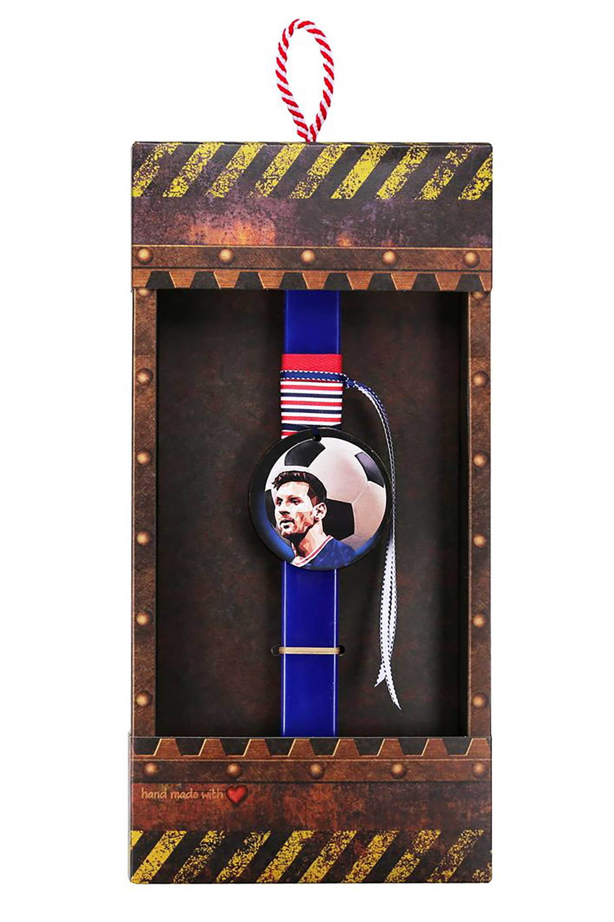 Synchronia πασχαλινή λαμπάδα Basic - Μπάλα μπλε φανέλα - LA25036X