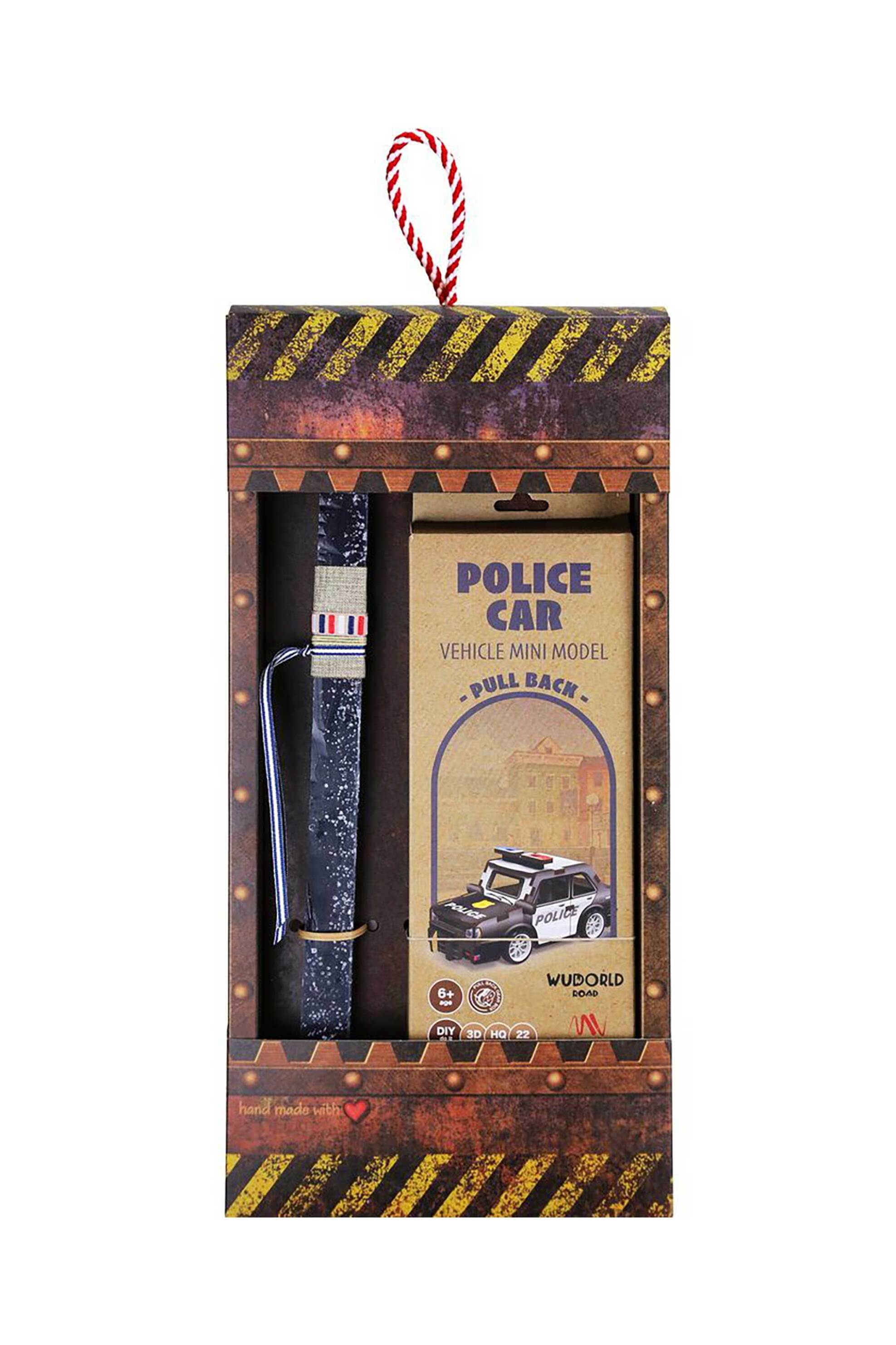 SYNCHRONIA Synchronia πασχαλινή λαμπάδα μοντέλο ξύλινο pull back αστυνομικό - LA26016A