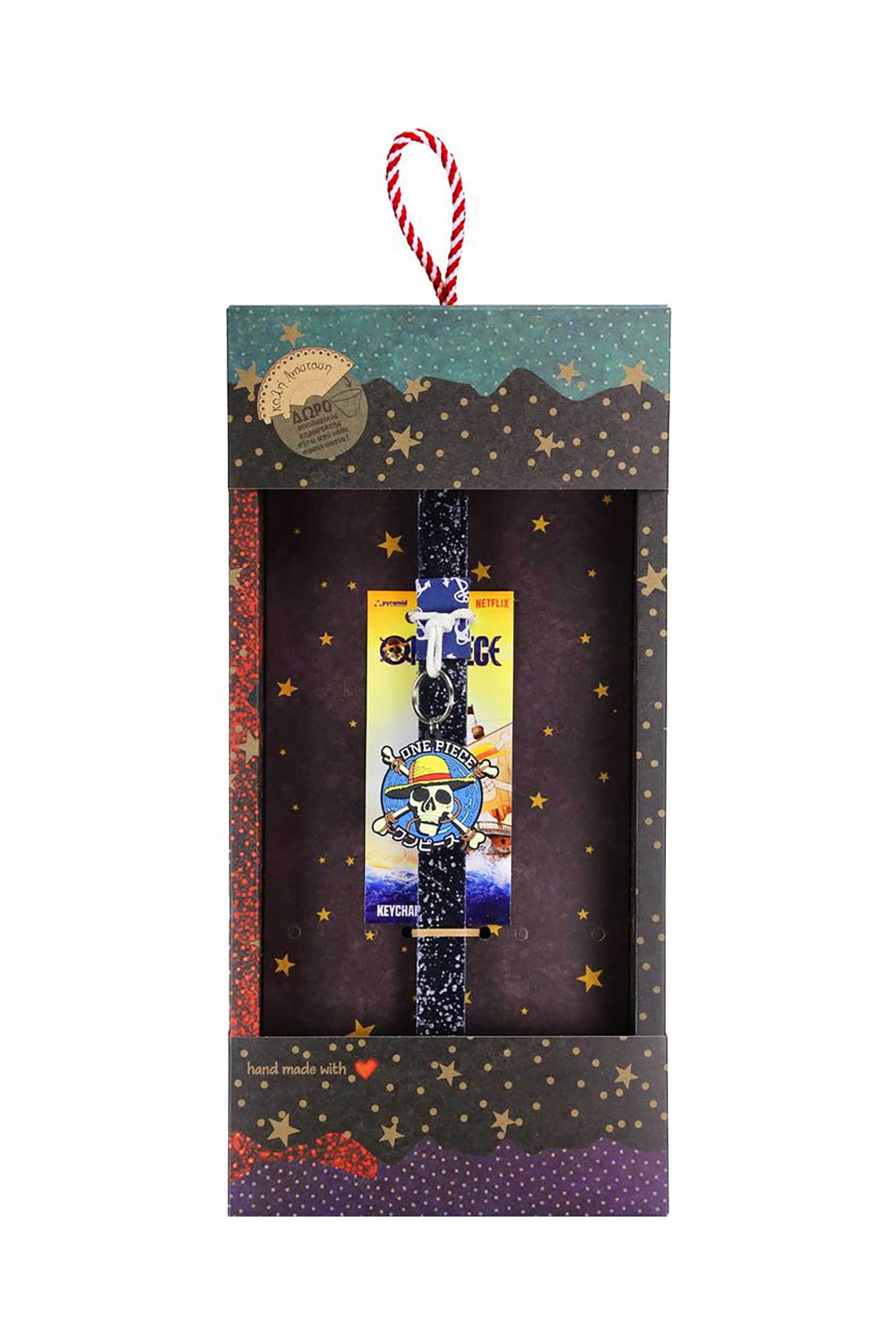 Synchronia πασχαλινή λαμπάδα μπρελόκ One Piece μαύρο - LA26030A