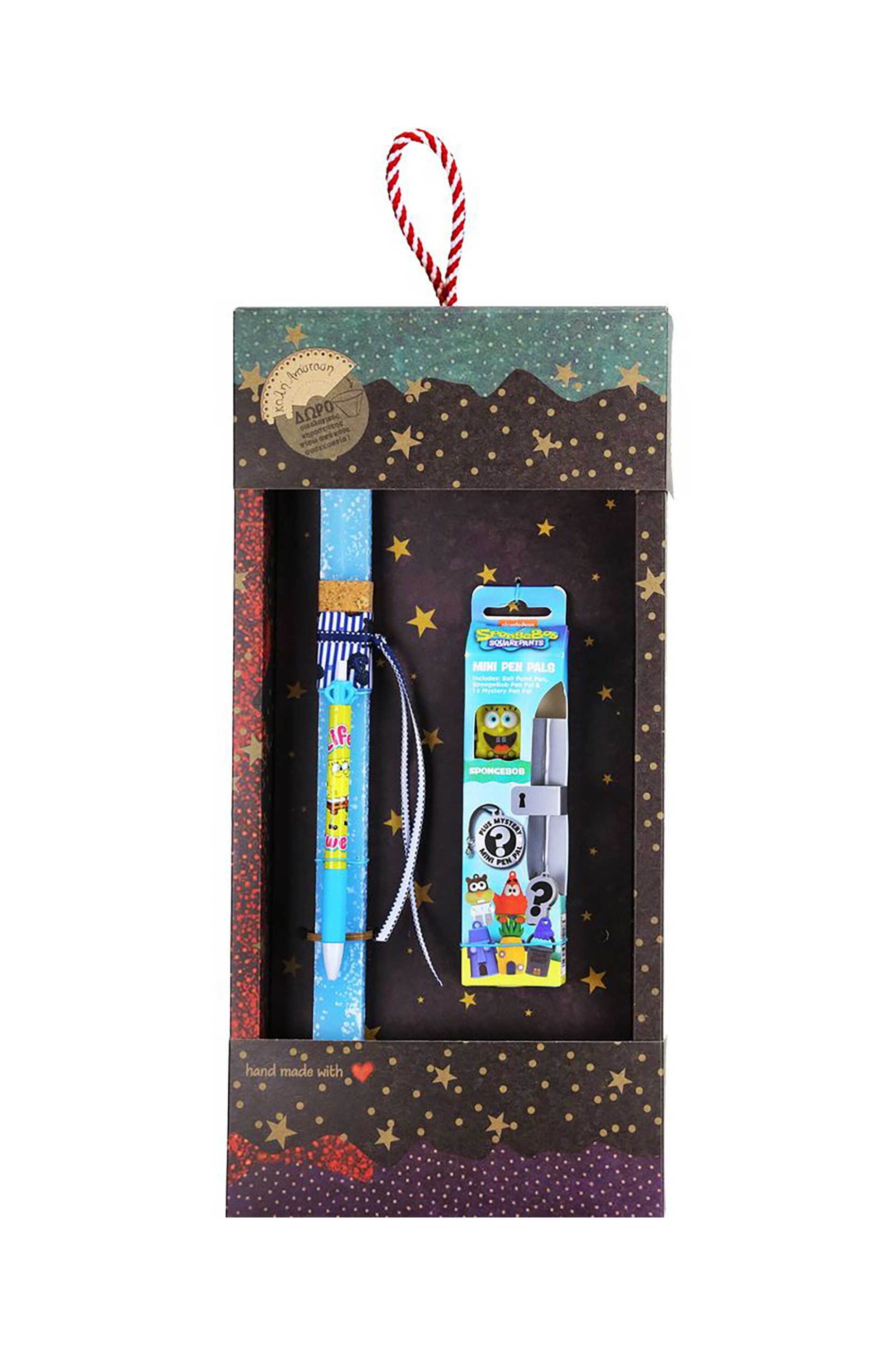 Synchronia πασχαλινή λαμπάδα SpongeBob mini pen pal - LA26028B