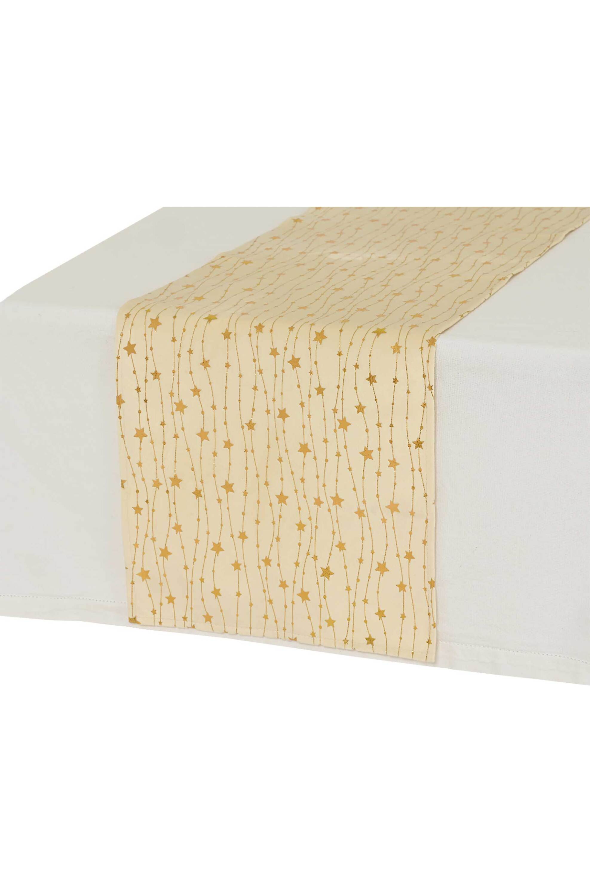 KAEMINGK Kaemingk χριστουγεννιάτικο ράνερ με αστεράκια 32 x 150 cm - 668506