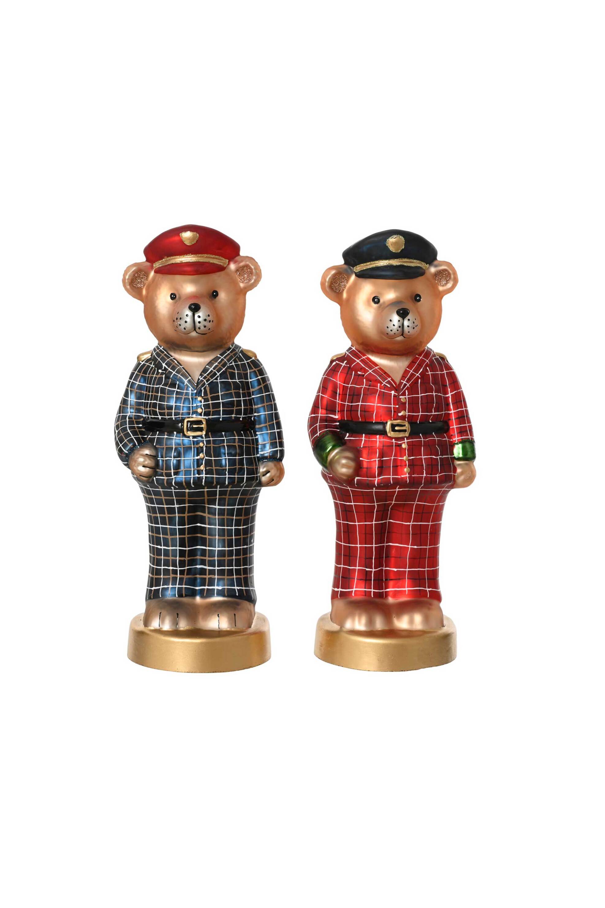 KAEMINGK Kaemingk χριστουγεννιάτικο γυάλινο διακοσμητικό "bear" 10,9 x 9 x 28,5 cm - 129673