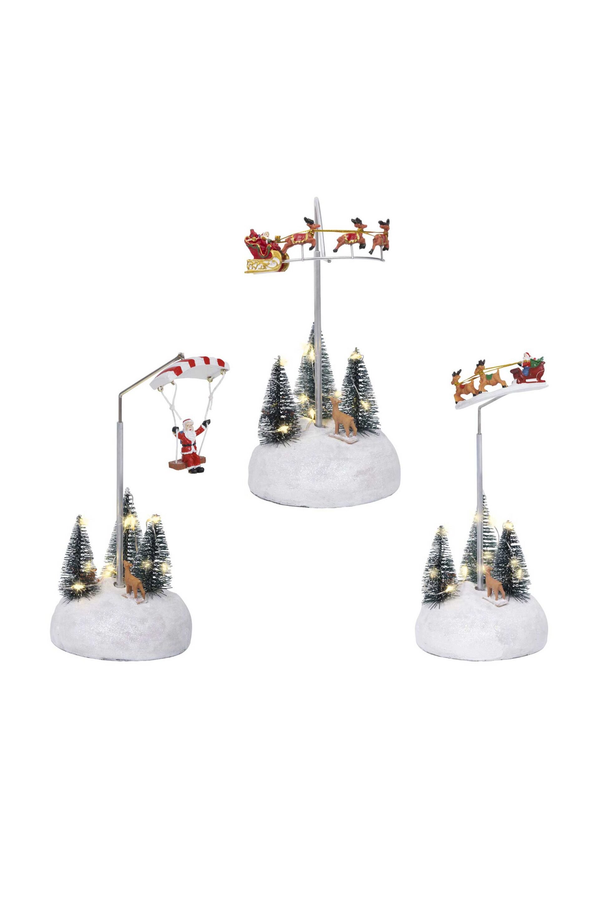 KAEMINGK Kaemingk χριστουγεννιάτικο διακοσμητικό με micro led 10,7 x 10,7 x 22,5 cm - 489073