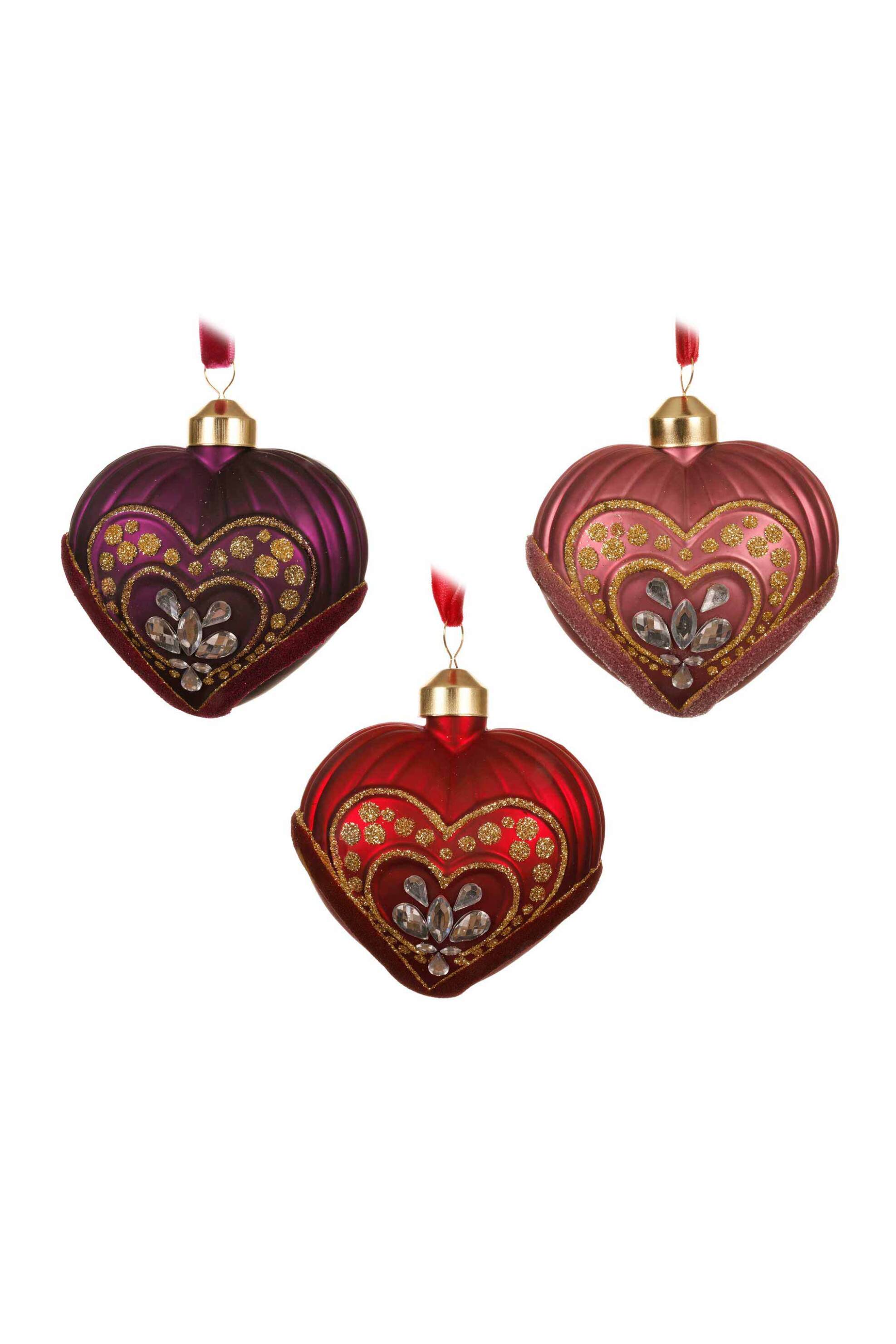 KAEMINGK Kaemingk χριστουγεννιάτικο γυάλινο στολίδι "diamonds" 9 x 6,3 x 9,7 cm - 71014