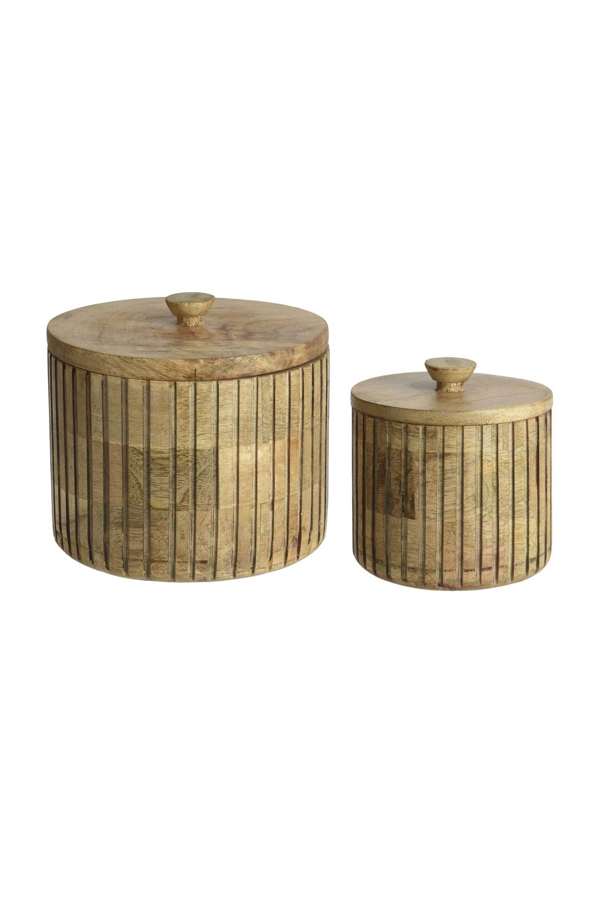 Kaemingk κουτί αποθήκευσης από ξύλο μάνγκο 15,5 x 15,5 x 12 cm - 871546