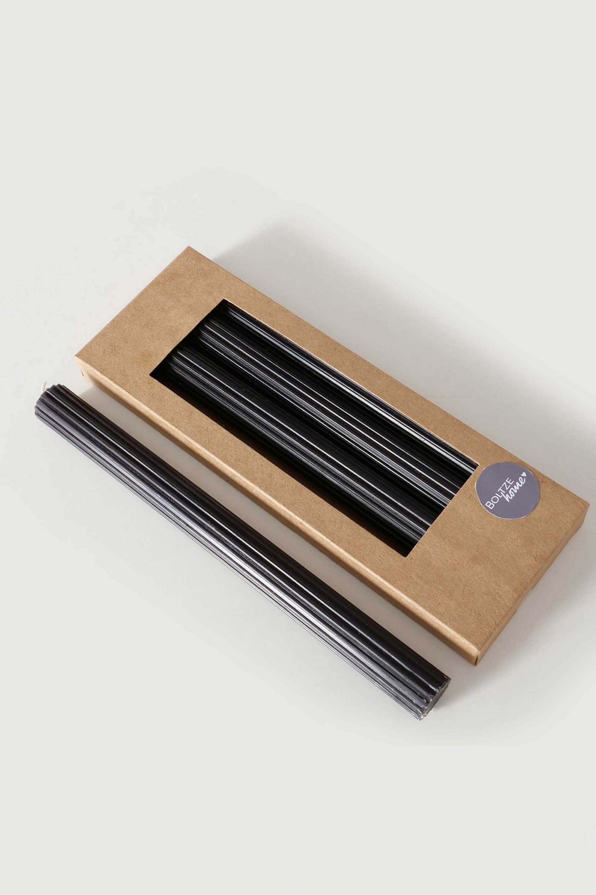 DOMUS HOMUS σετ μαύρα κεριά 25 χ 2,3 cm (4 τεμάχια) "Classic" - 20-25-942