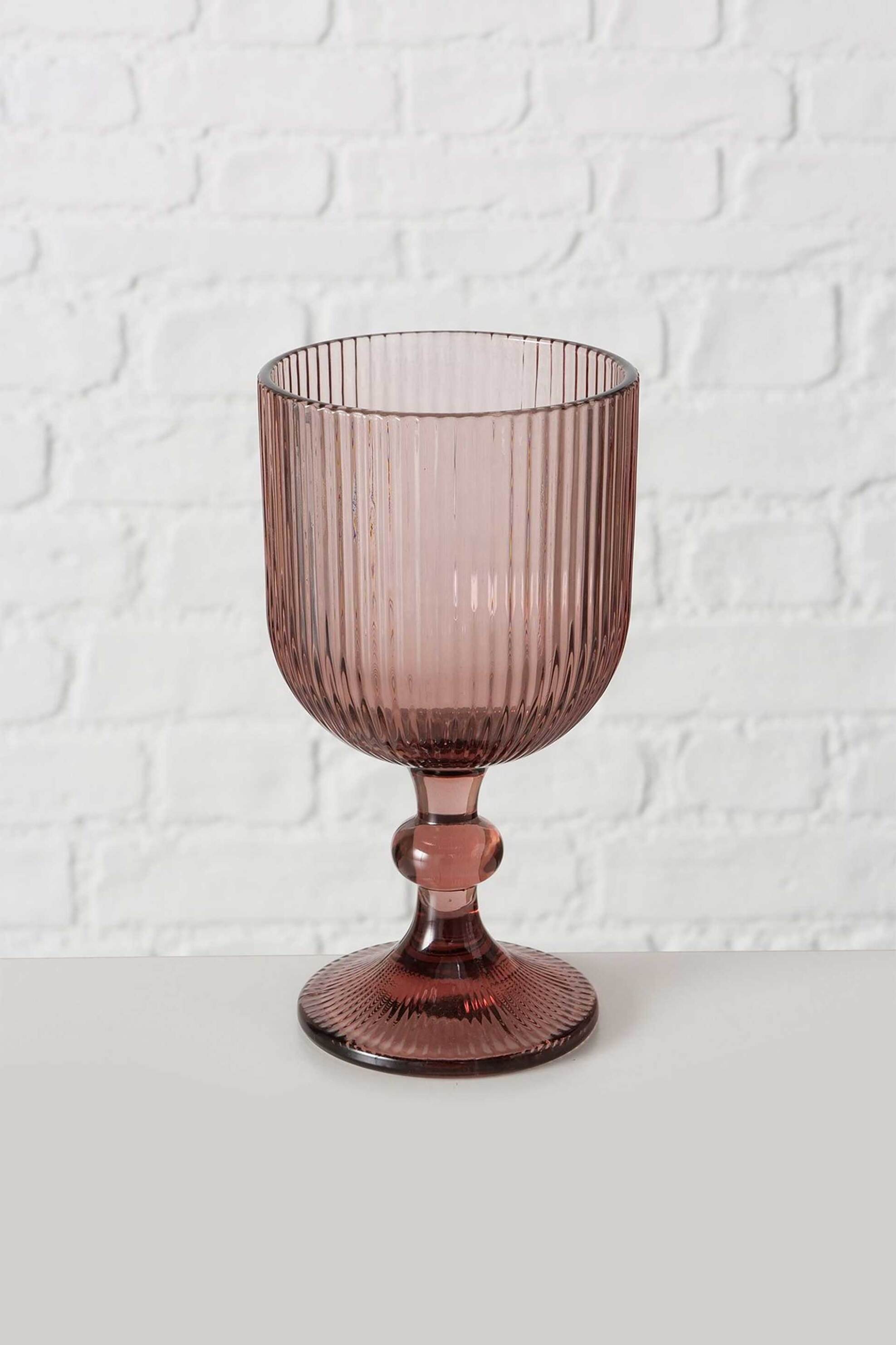 DOMUS HOMUS γυάλινο ποτήρι κρασιού "Rigano" 9 x 9 x 17 cm - 20-25-604