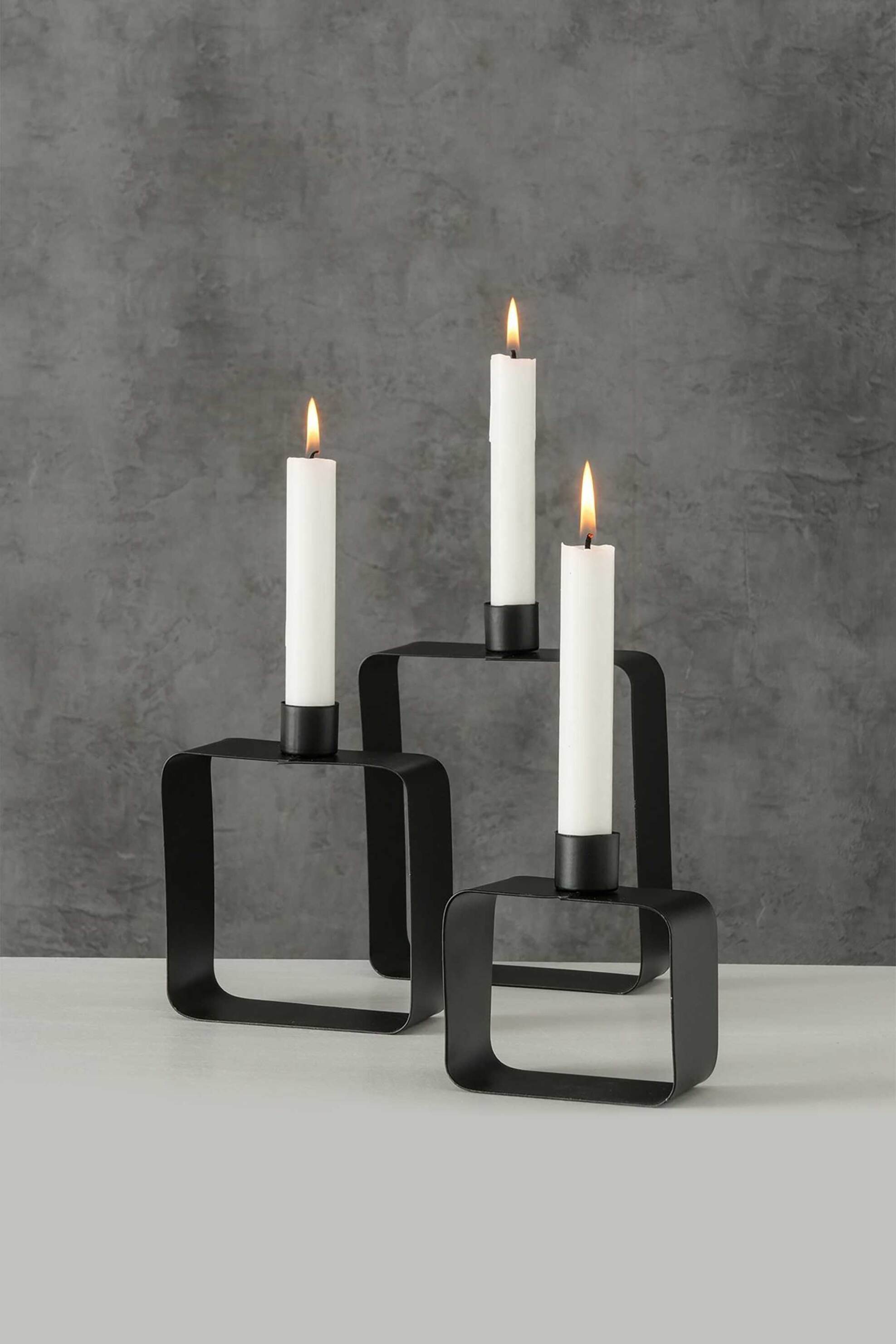 DOMUS HOMUS μεταλλικό κηροπήγιο διάφανο 15 × 5 × 18 cm "DROP" - 20-72-645