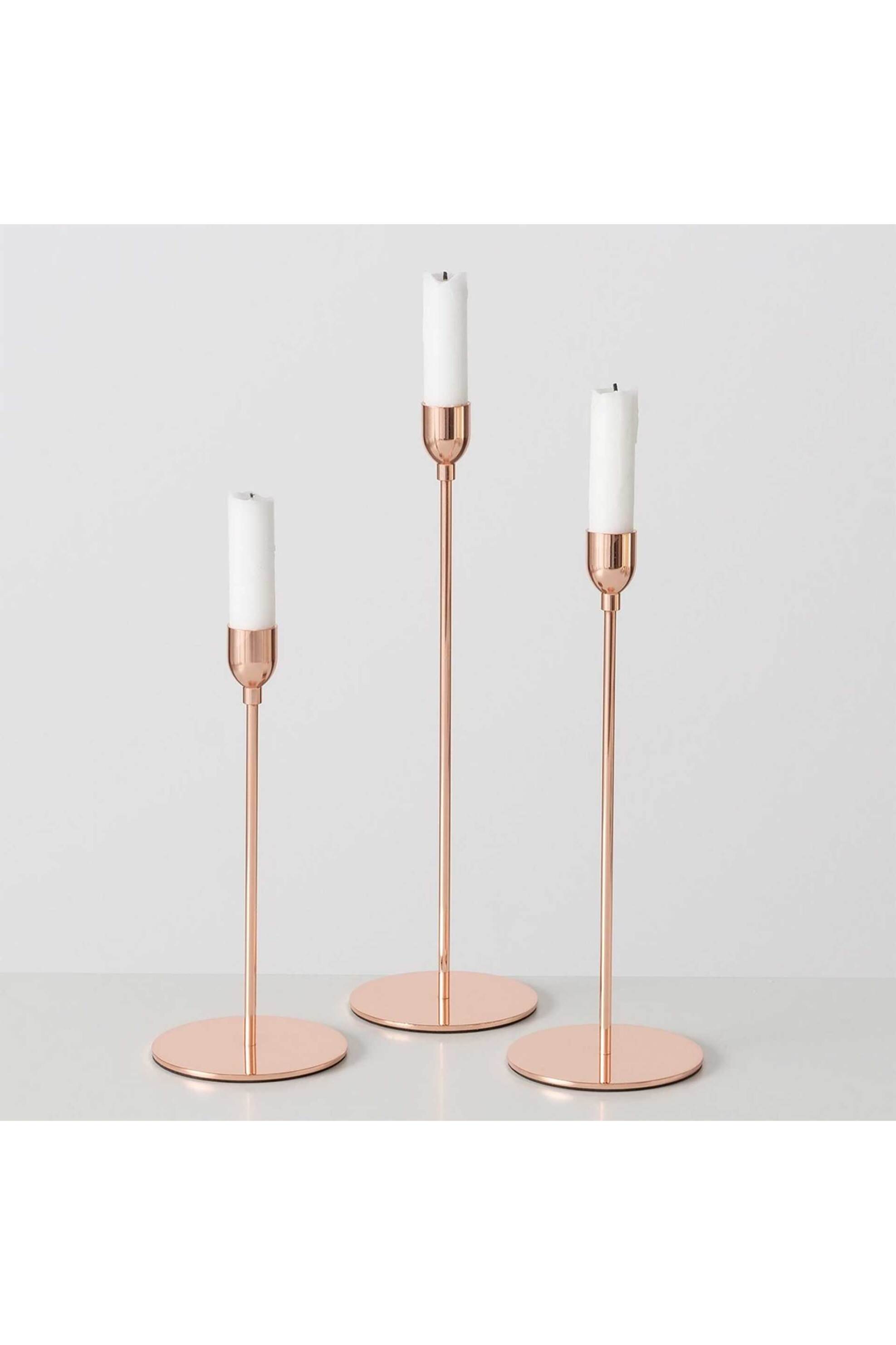 DOMUS HOMUS μεταλλικό κηροπήγιο "Malte" 27,5 x 10 cm - 20-81-746 φωτογραφία