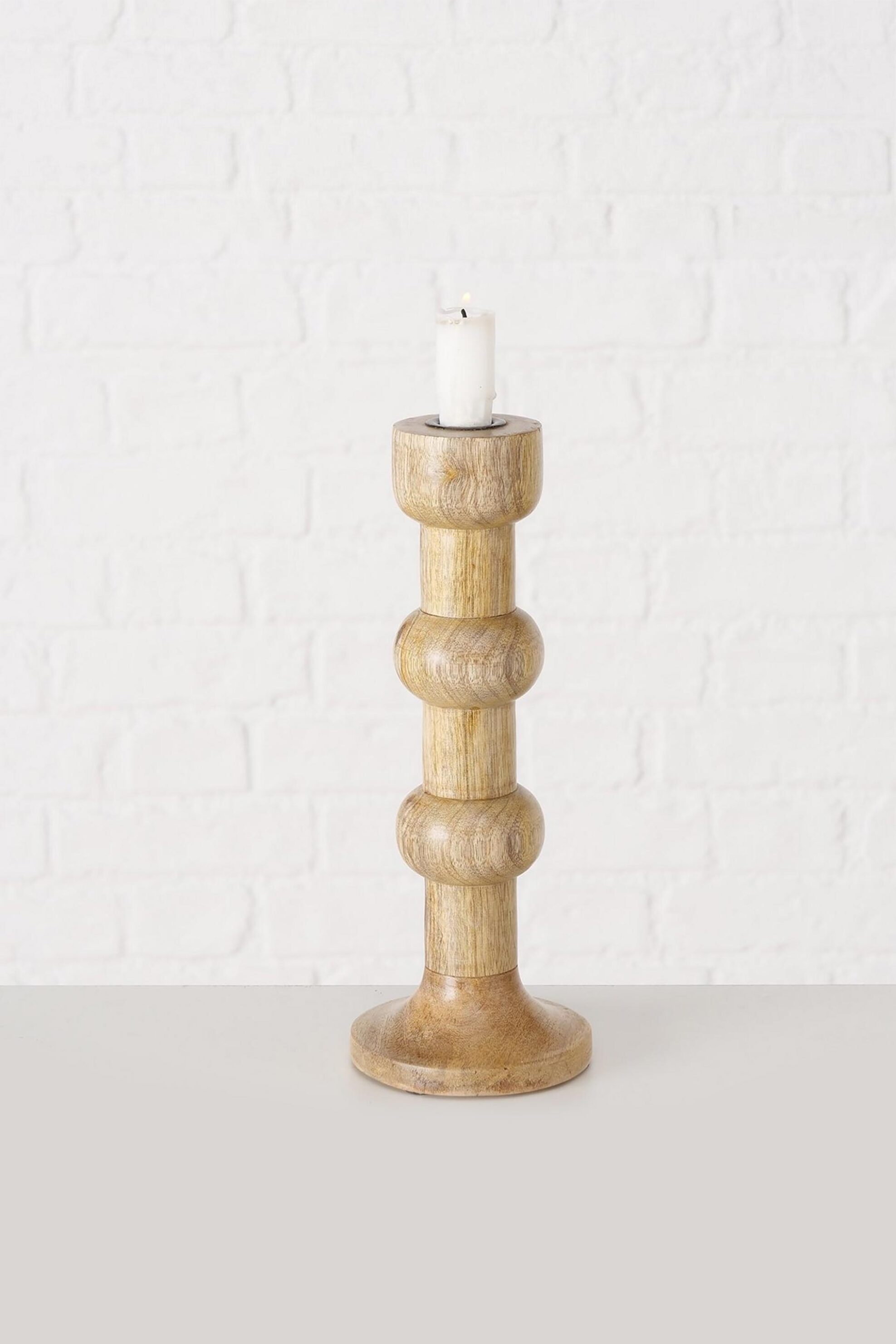 DOMUS HOMUS DOMUS HOMUS ξύλινο κηροπήγιο "Bubbles" 10 x 10 x 26 cm - 20-94-210