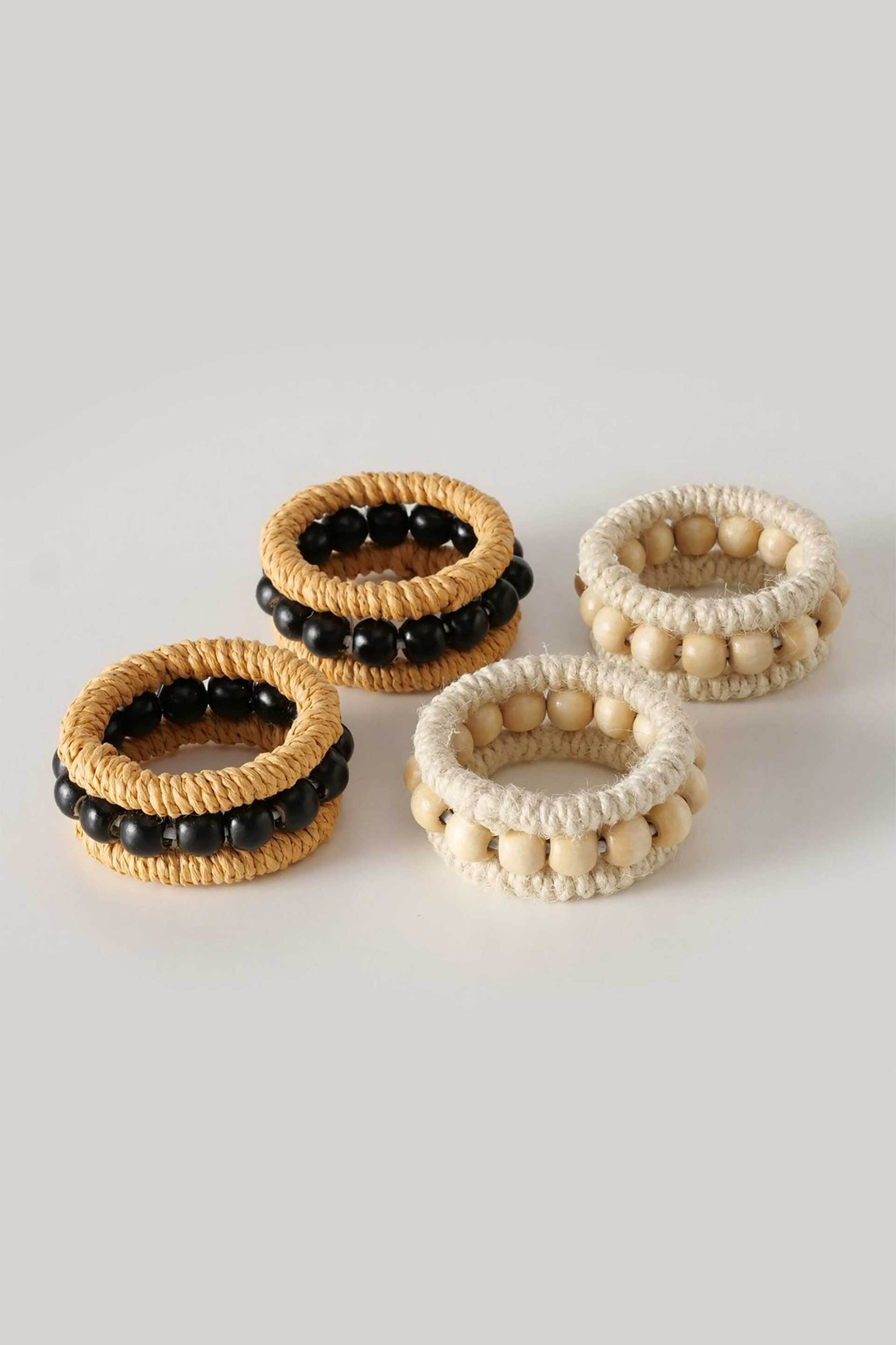 DOMUS HOMUS DOMUS HOMUS ξύλινος κρίκος για πετσέτα φαγητού "Peran" 7 x 3 cm - 20-26-273