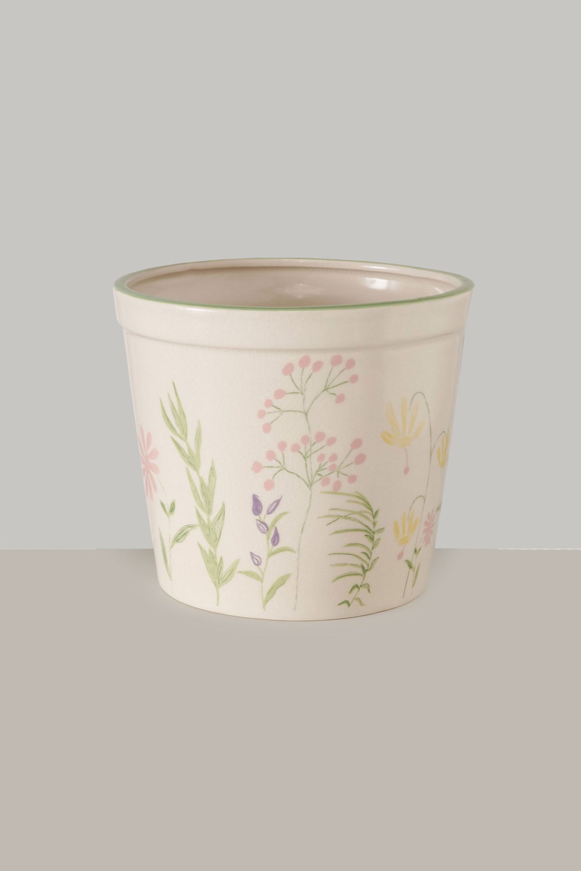 DOMUS HOMUS κεραμικό κασπώ με αστερίες "Blossom" 11 x 13 cm - 20-72-572