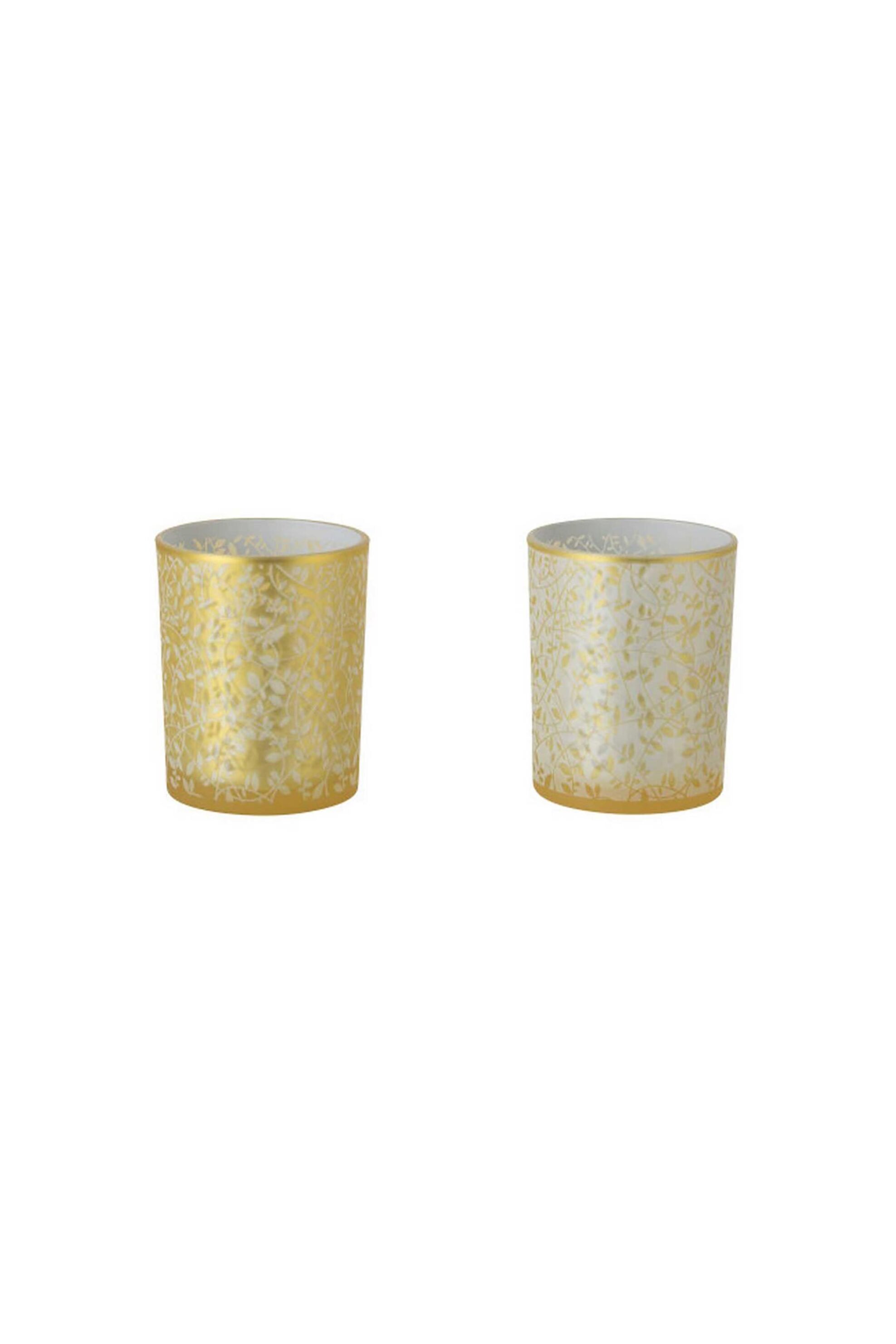 DOMUS HOMUS γυάλινο κηροπήγιο για ρεσώ "Leafs" 10 × 10 x 12,5 cm - 20-21-346
