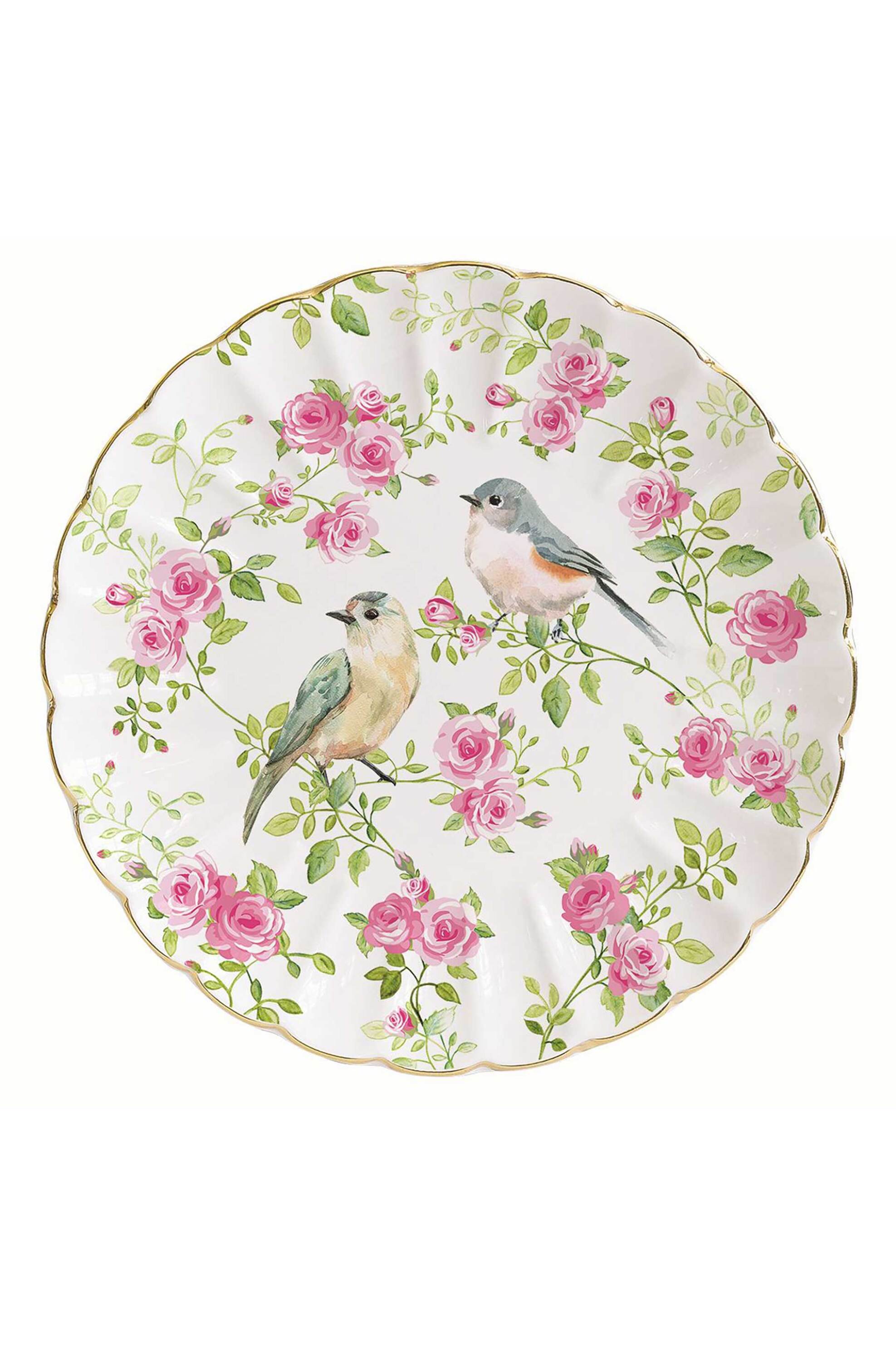 DOMUS HOMUS πορσελάνινο πιάτο γλυκού "Spring Time" 19 cm - 20-21-442