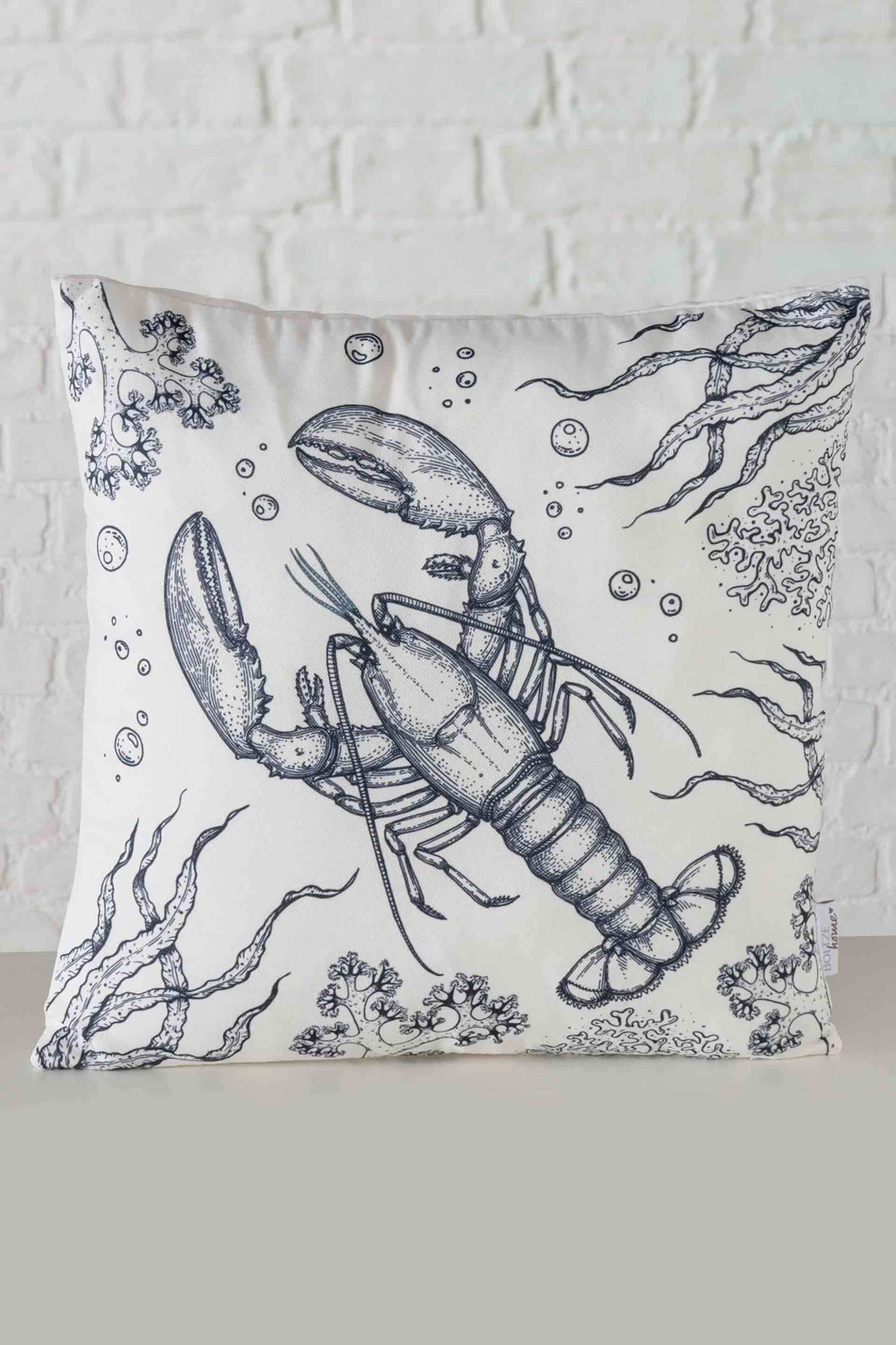 DOMUS HOMUS διακοσμητικό μαξιλάρι με σχέδιο "Sea" 45 x 45 x 12 cm - 20-24-458