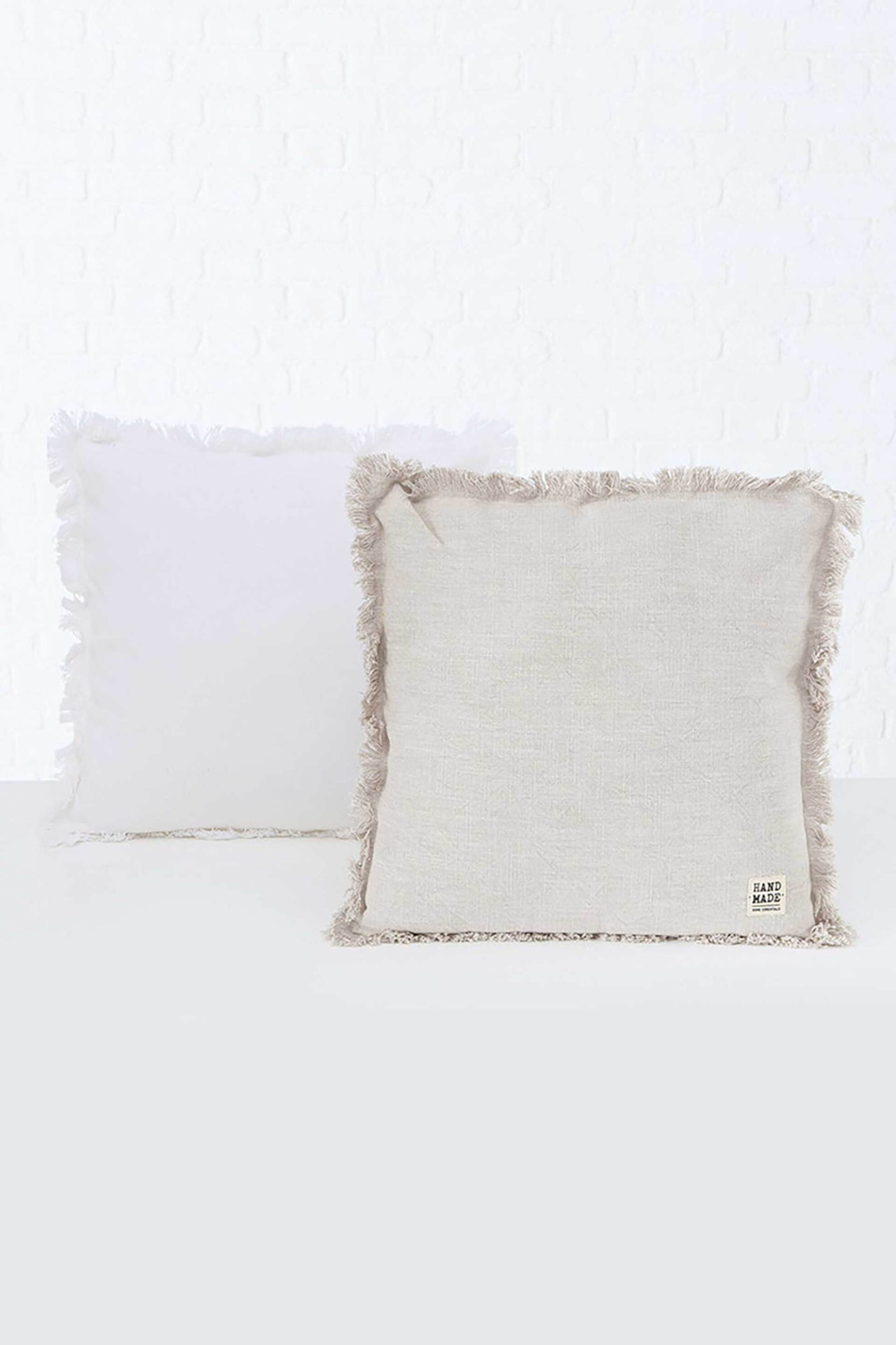 DOMUS HOMUS διακοσμητικό μαξιλάρι με κρόσια "Lenea" 45 x 45 cm - 20-96-773