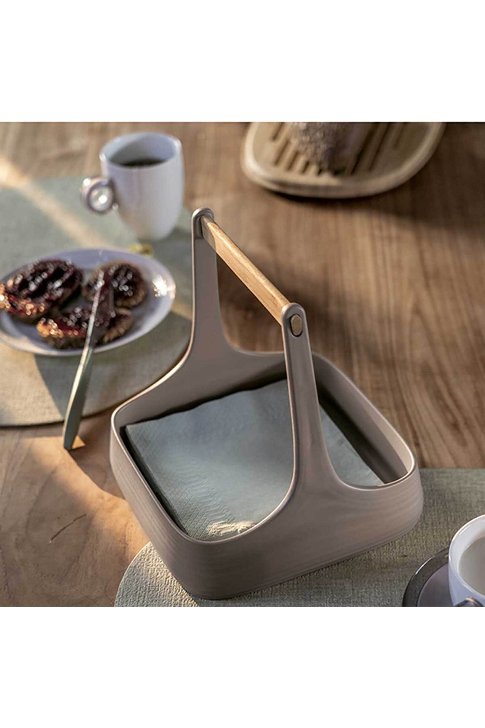 Guzzini Organizer Κουζίνας Μονόχρωμο Πλαστικό Tierra All Together Καφέ 22 X 5 CM - 8008392335030