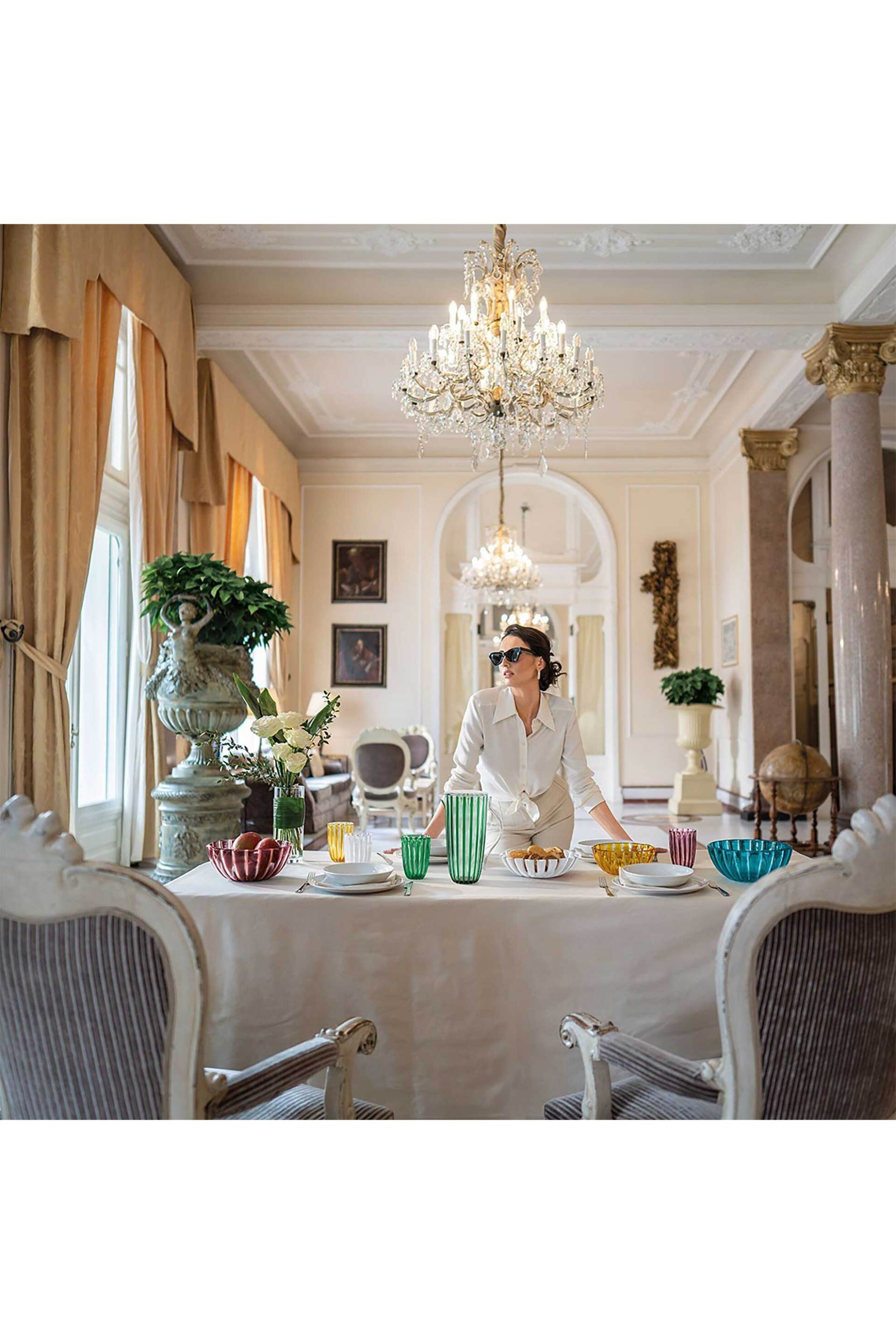 Guzzini κανάτα πλαστική με ανάγλυφο σχέδιο "Dolcevita Τυρκουάζ" 19,5 x 13 x 27 cm - 8008392357308 φωτογραφία