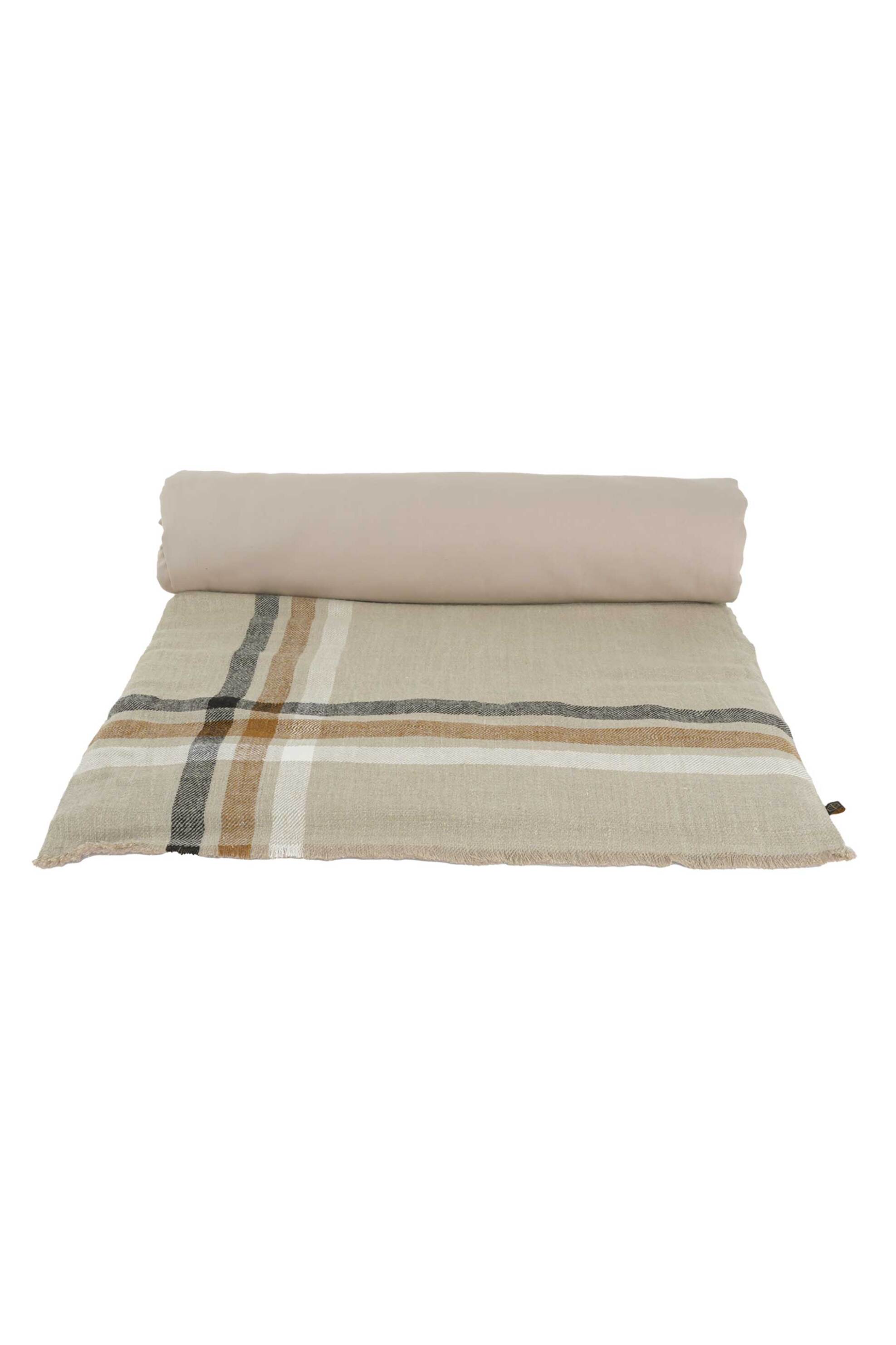 Haomy λινό ριχτάρι "Malibu Lin" 135 x 190 cm - 100504_04_130 Μπεζ φωτογραφία
