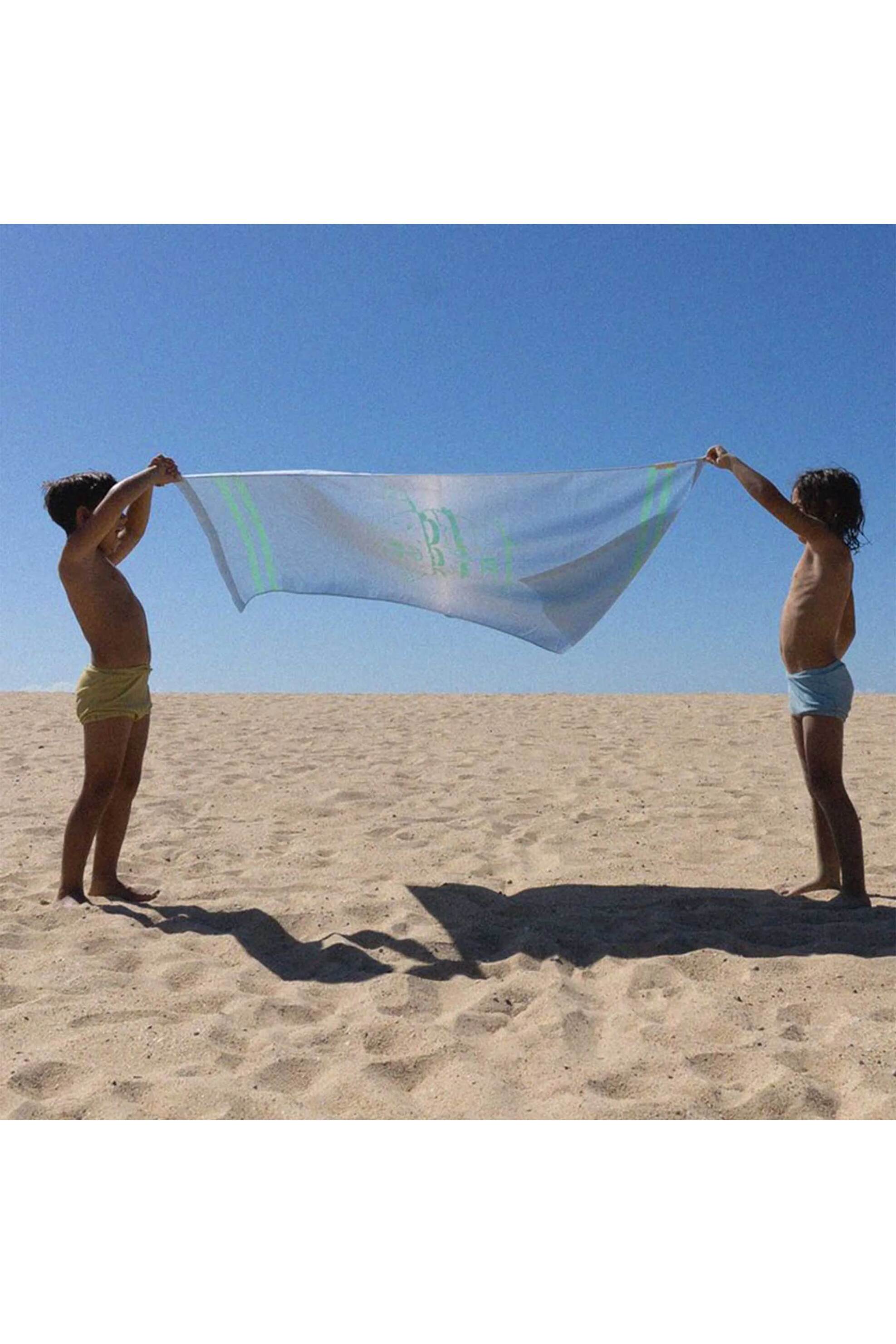Sunny Life παιδική πετσέτα θαλάσσης 150 x 75 cm "The Sea Kids Blue-Lime" - 24180193 Μπλε Ανοιχτό φωτογραφία