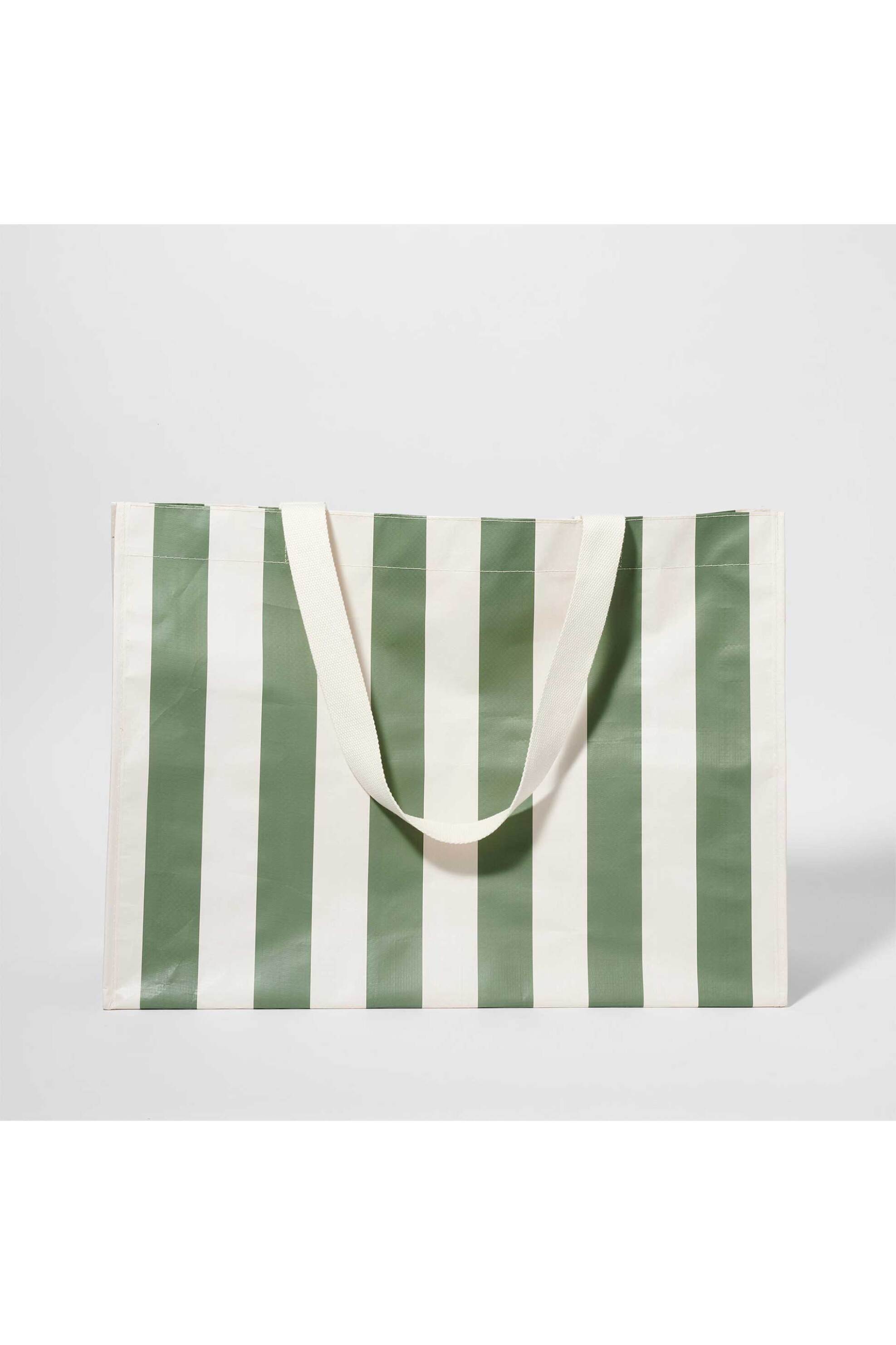 Sunny Life γυναικεία τσάντα παραλίας "The Vacay Olive Stripe" - 24180247 Λαδί φωτογραφία
