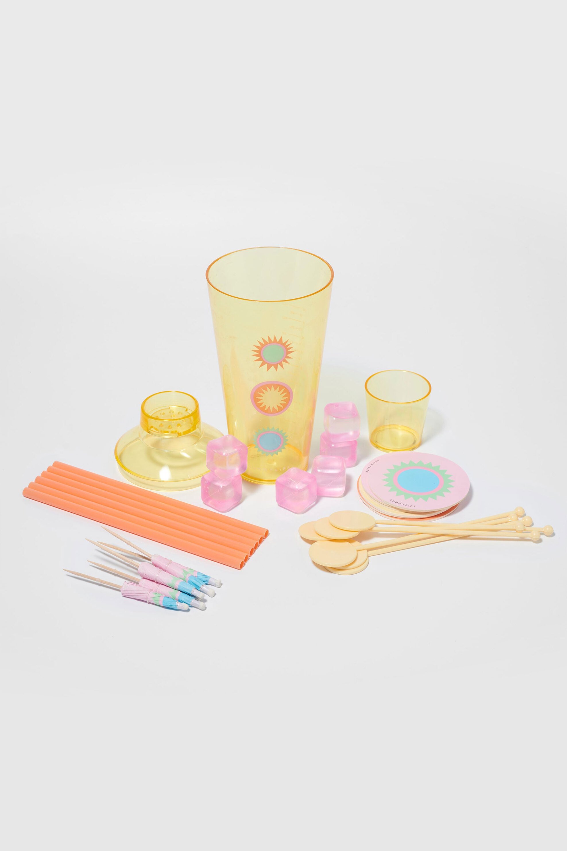 SUNNYLiFE Sunny Life σετ cocktail essentials kit "Rio Sun Multi" - 24180260 Κίτρινο
