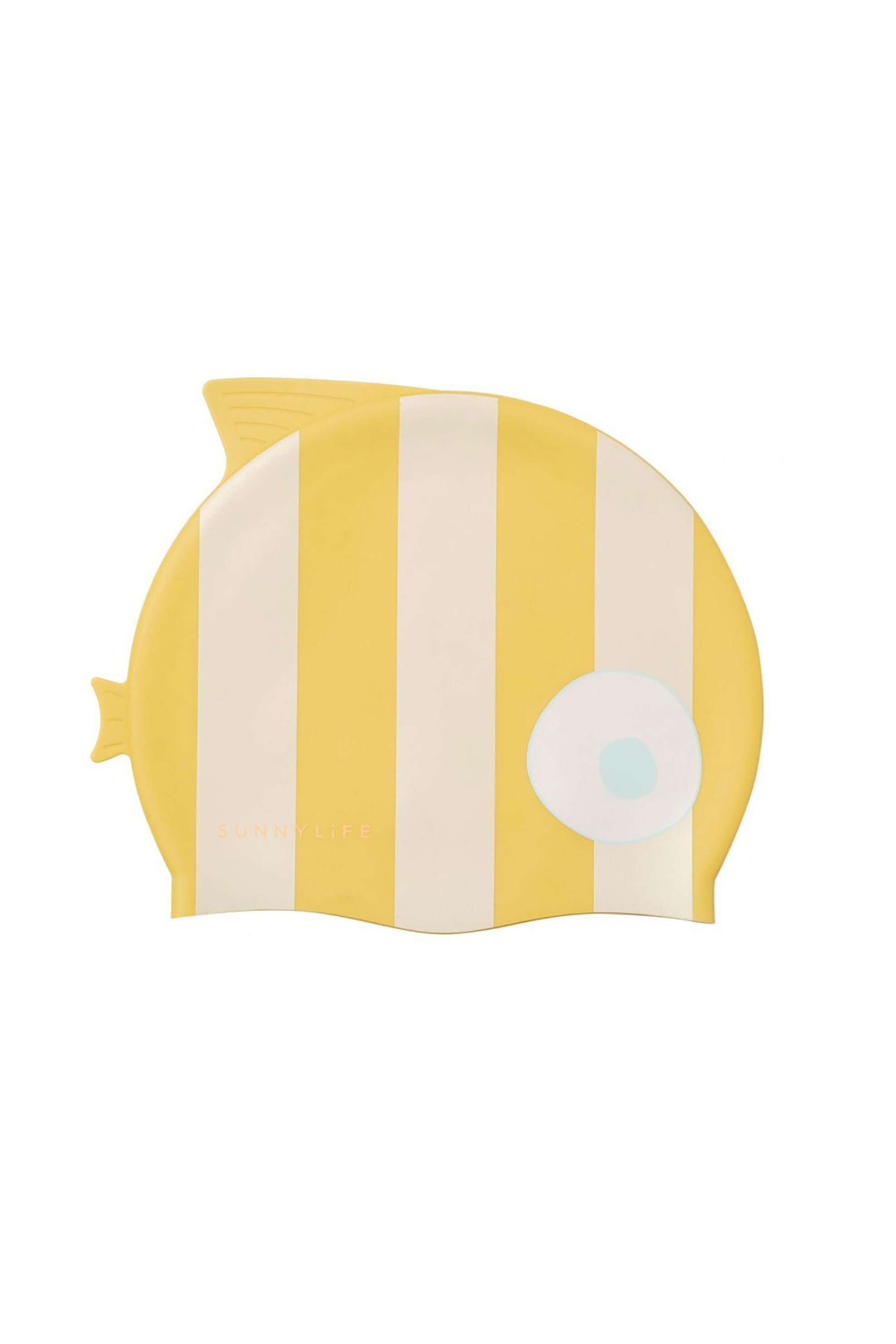 SUNNYLiFE Sunny Life παιδικό σκουφάκι κολύμβησης "Finn the Fish Mustard Stripe" - 25180106 Κίτρινο