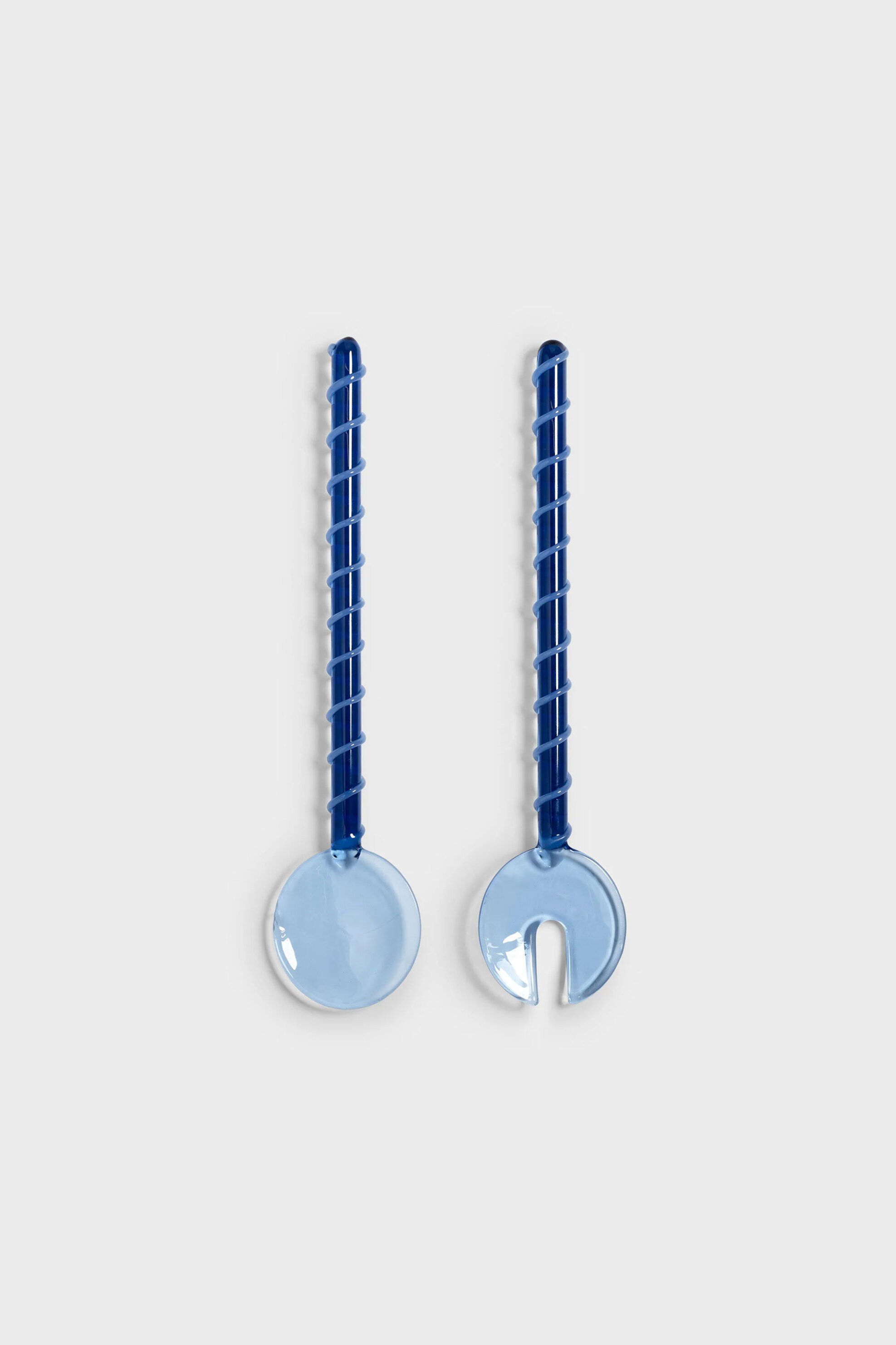 &K AMSTERDAM &K Amsterdam σετ κουτάλες σερβιρίσματος σαλάτας "Sling" Μπλε (2 τεμάχια) - 2189-01