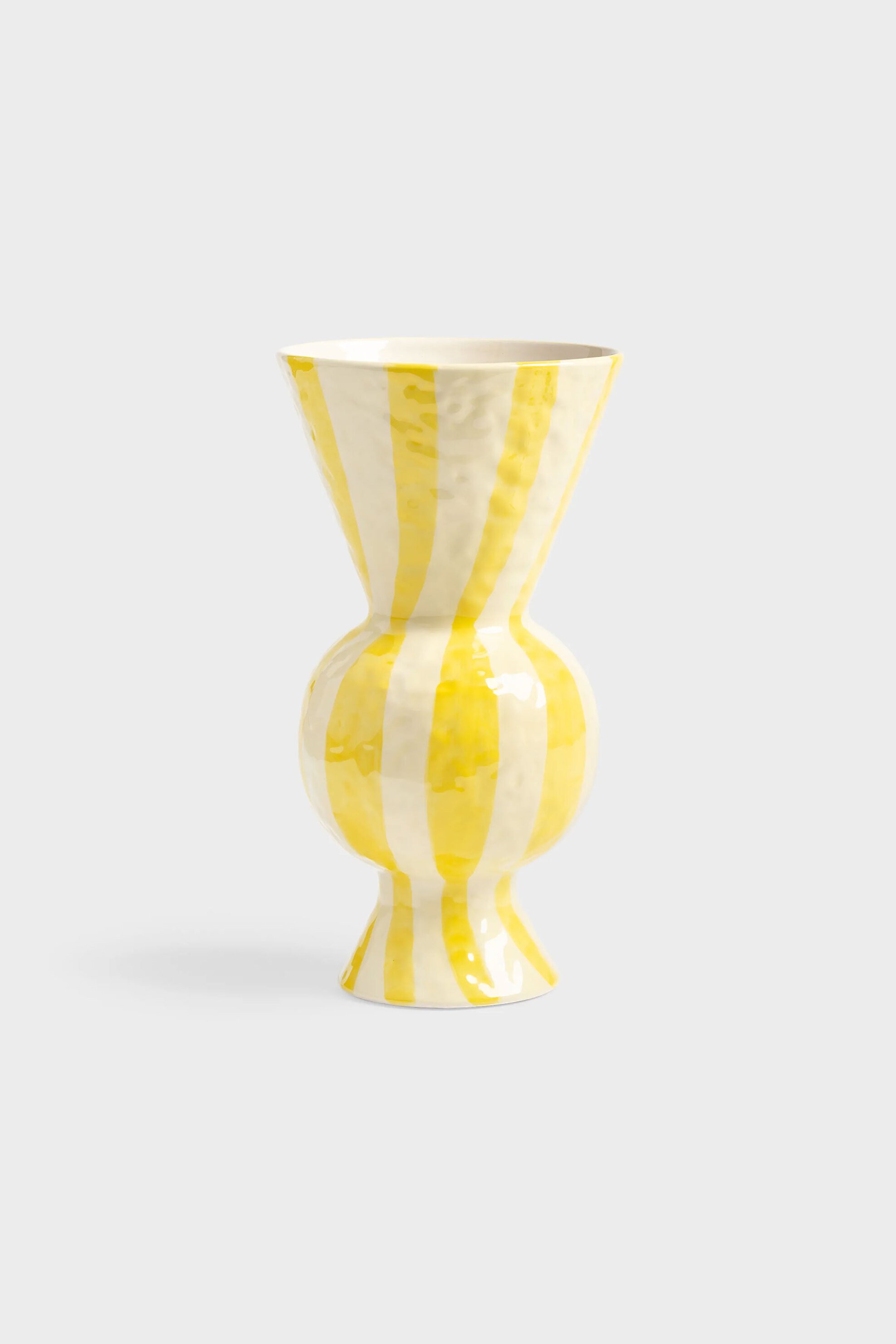 &K AMSTERDAM &K Amsterdam κεραμικό βάζο "Rhombic" 29,5 x 15,5 cm Κίτρινο - 3549-04