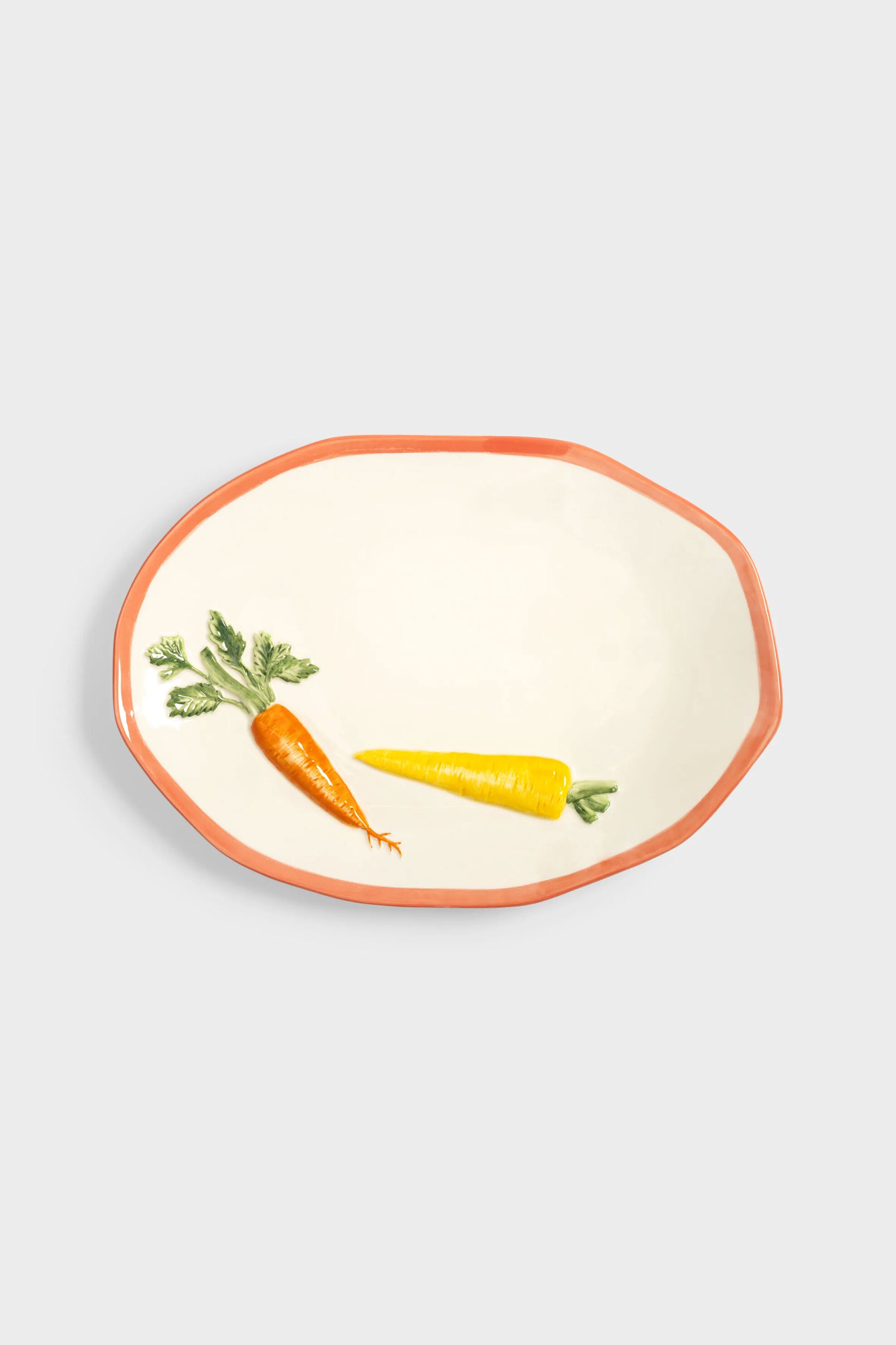 &K AMSTERDAM &K Amsterdam κεραμική πιατέλα "Carota" 40 x 28 x 3.5 cm - 2187-02