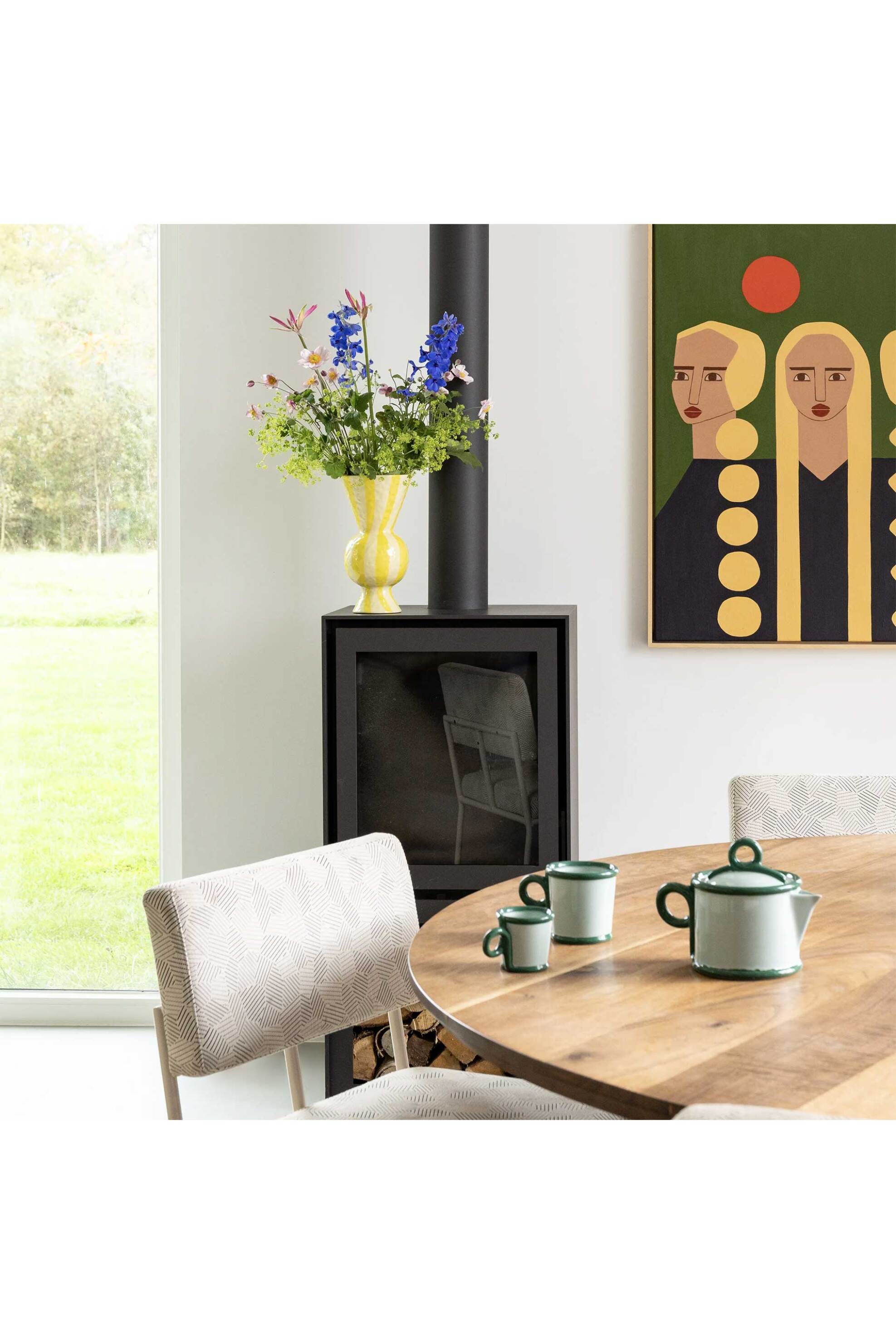 &K Amsterdam σετ κεραμικές κούπες Large "Loop" 300 ml Κίτρινο - 2844-05 φωτογραφία