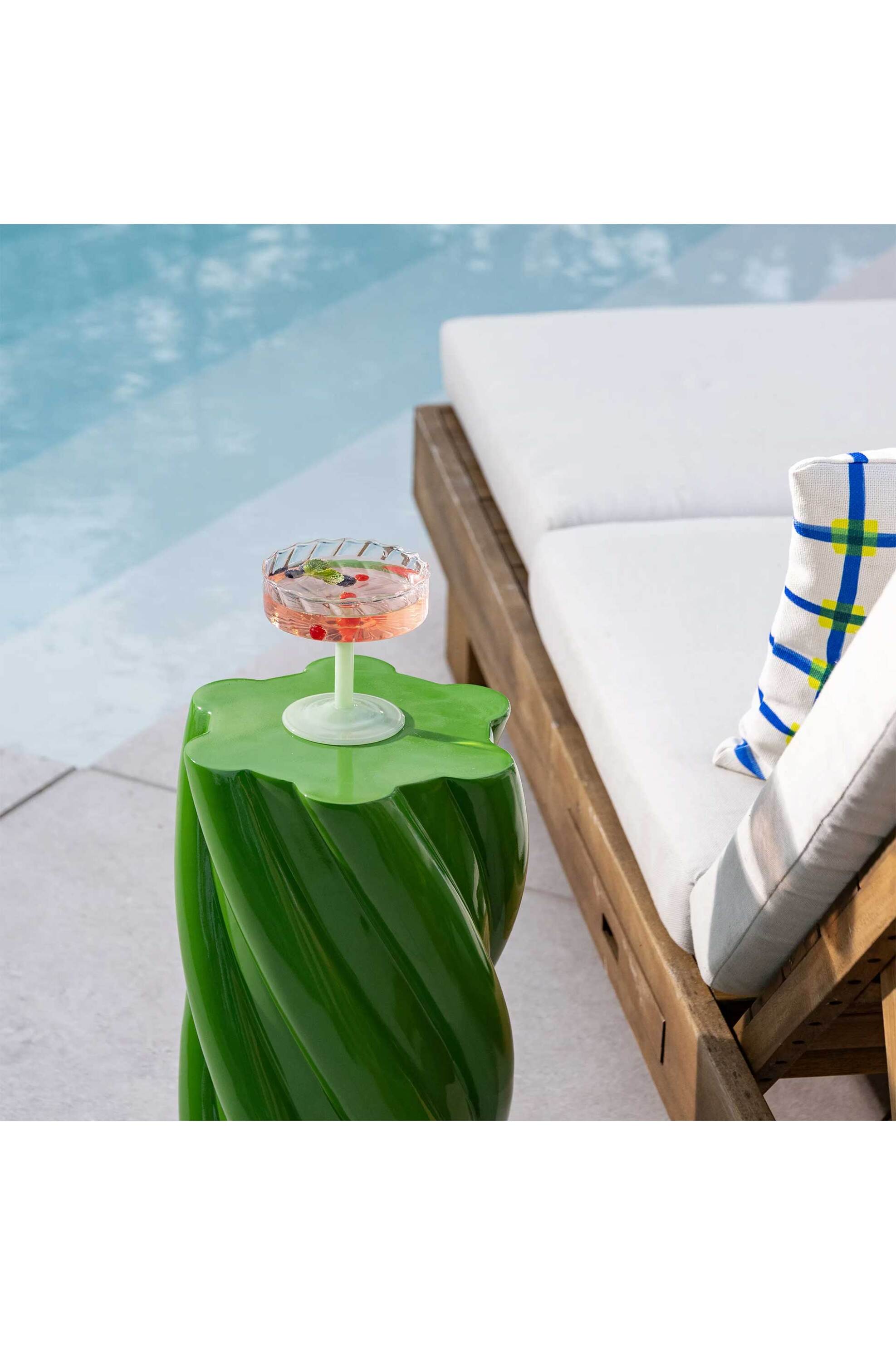 &K Amsterdam σετ ποτήρια κολωνάτα "Twirl" (2 τεμάχια) Πράσινο - 347-06 φωτογραφία