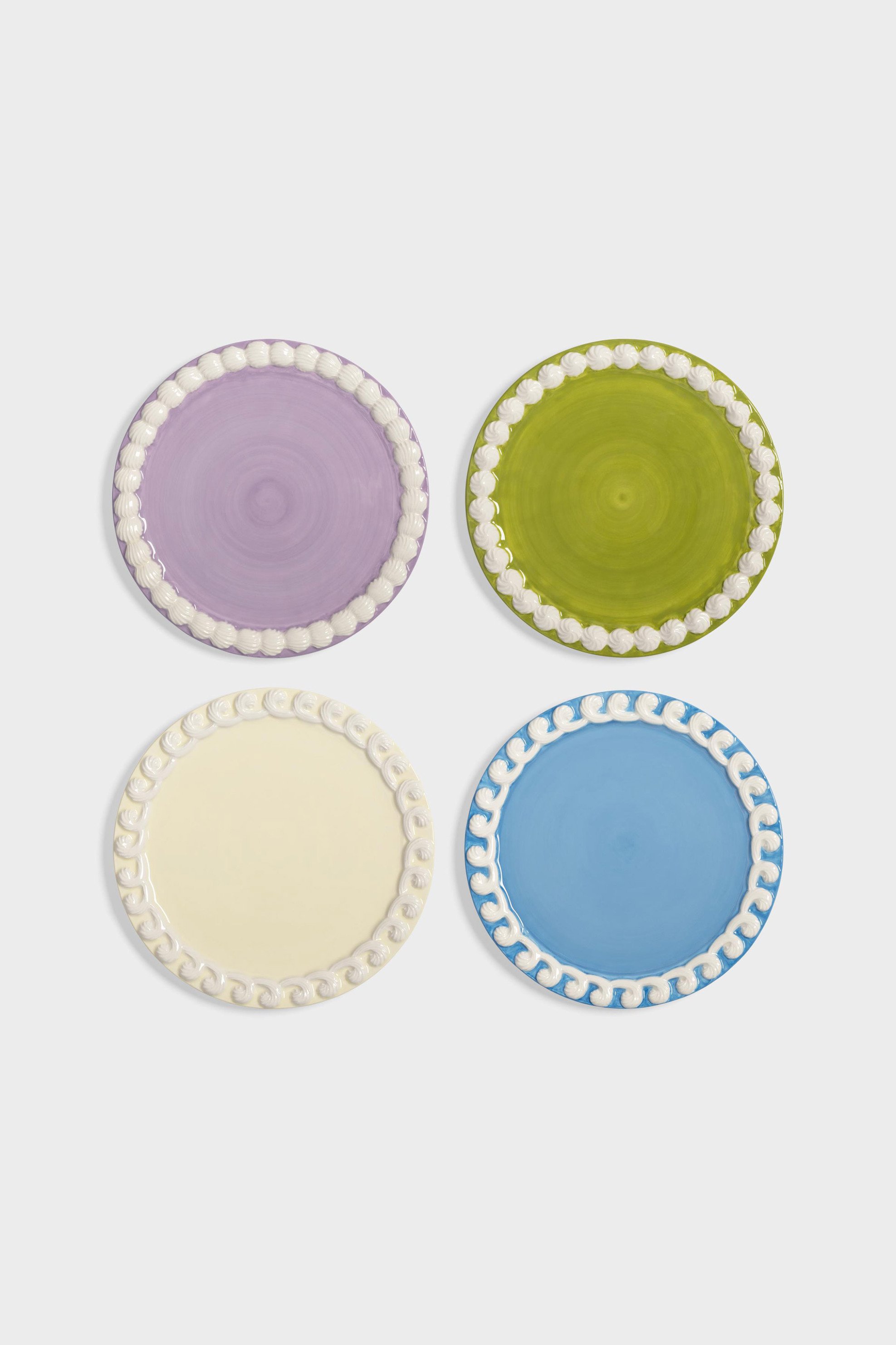 &K Amsterdam σετ πιάτα medium "Whip #2" (4 τεμάχια) - 2827-04