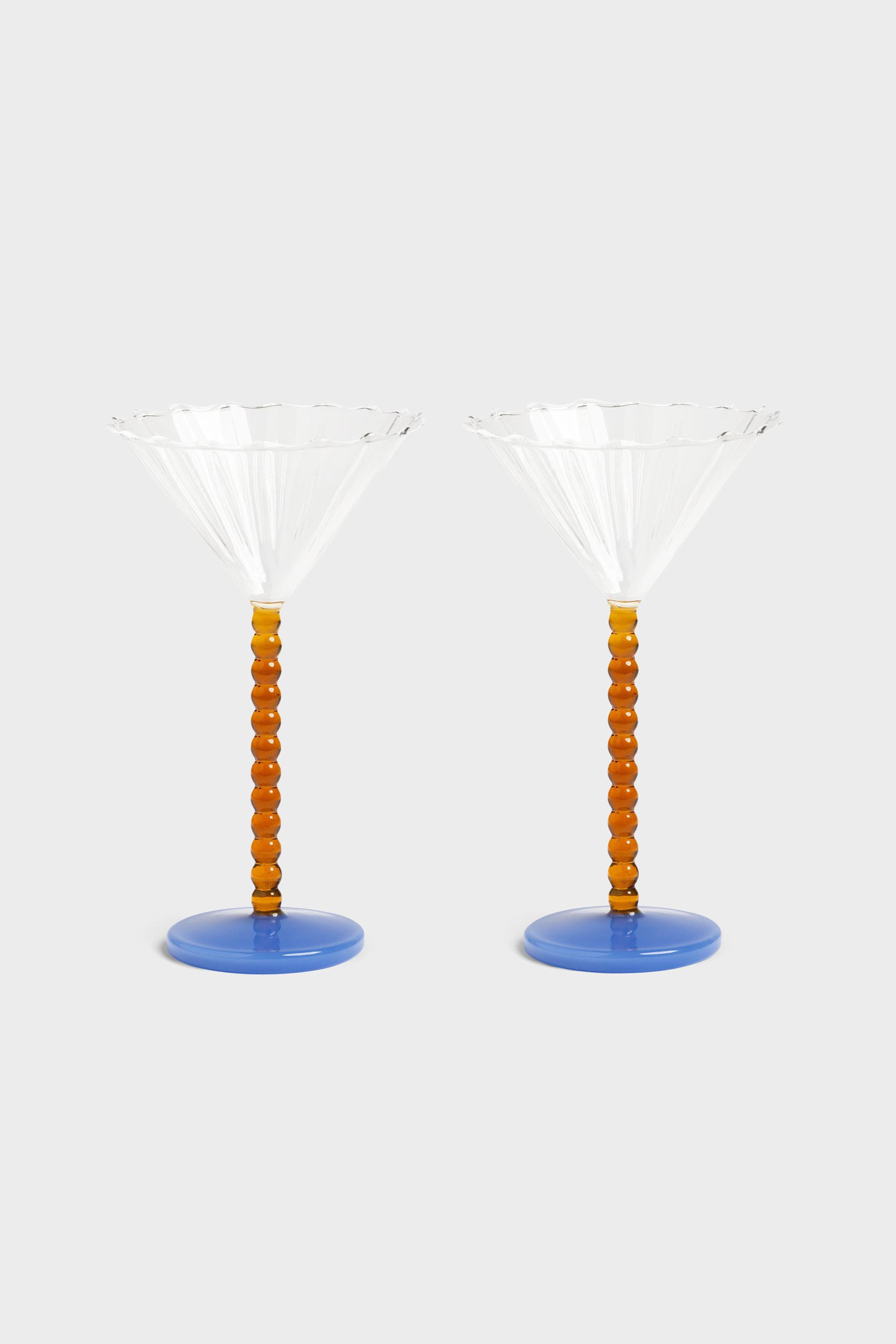 &K Amsterdam σετ γυάλινα ποτήρια "Coupe Perle" (2 τεμάχια) - 352-05