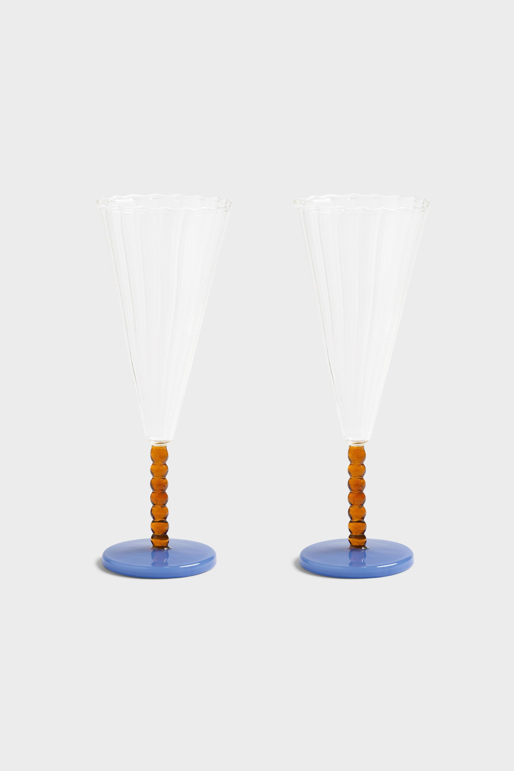 &K Amsterdam σετ ποτήρια κολωνάτα "Twirl" (2 τεμάχια) - 352-07