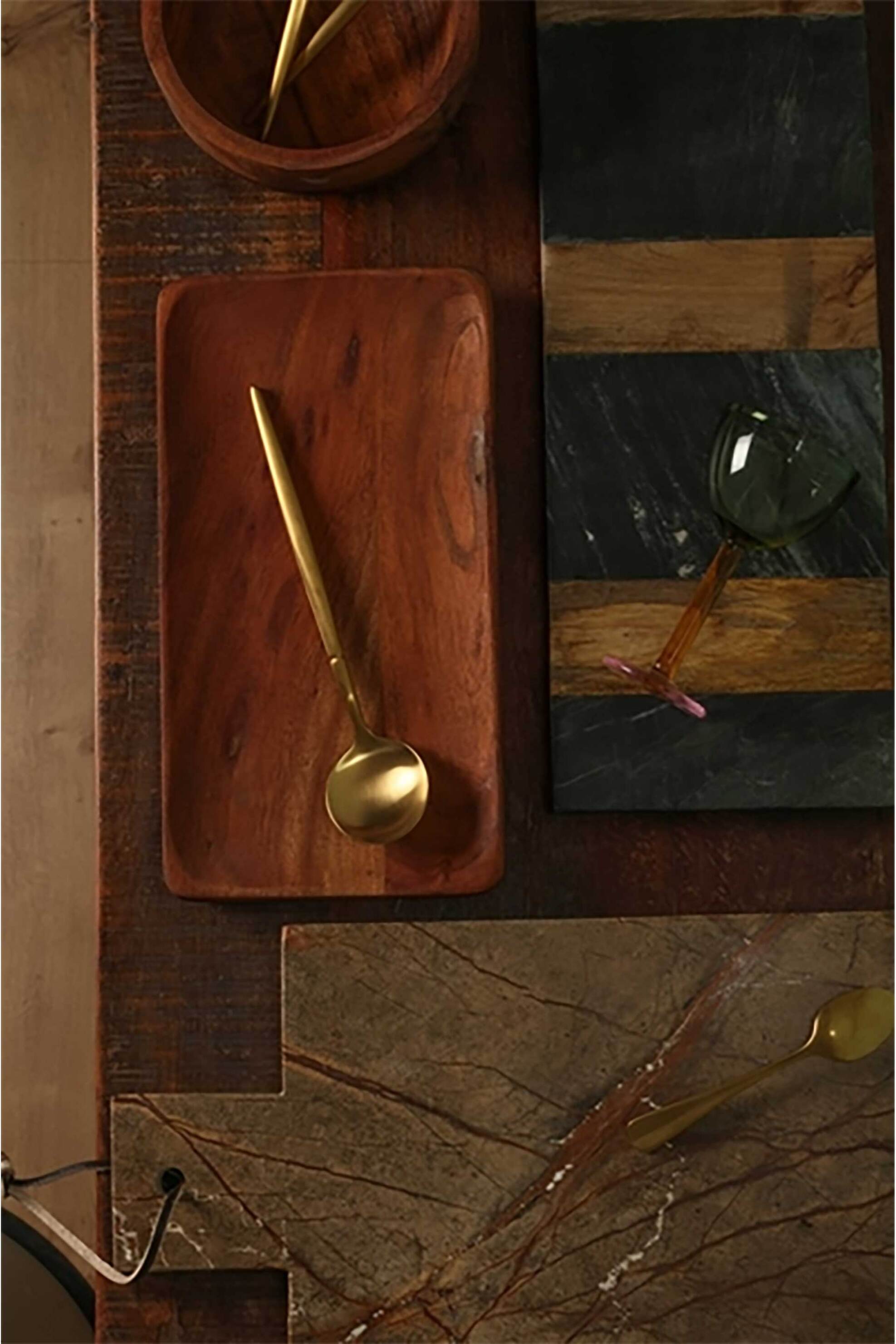 C'est Bon μαρμάρινος δίσκος κοπής 39 x 23 cm - AU900-996-01 Μπεζ φωτογραφία