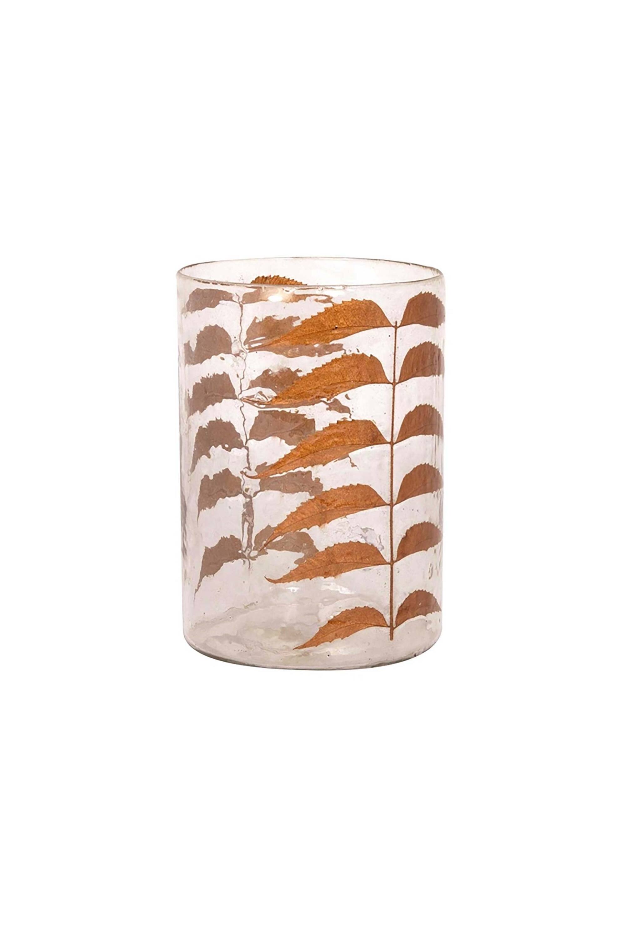 C'EST BON C'est Bon γυάλινο βάζο 14 x 14 x 20 cm "Decoupage" - AC96.939.17 Καφέ