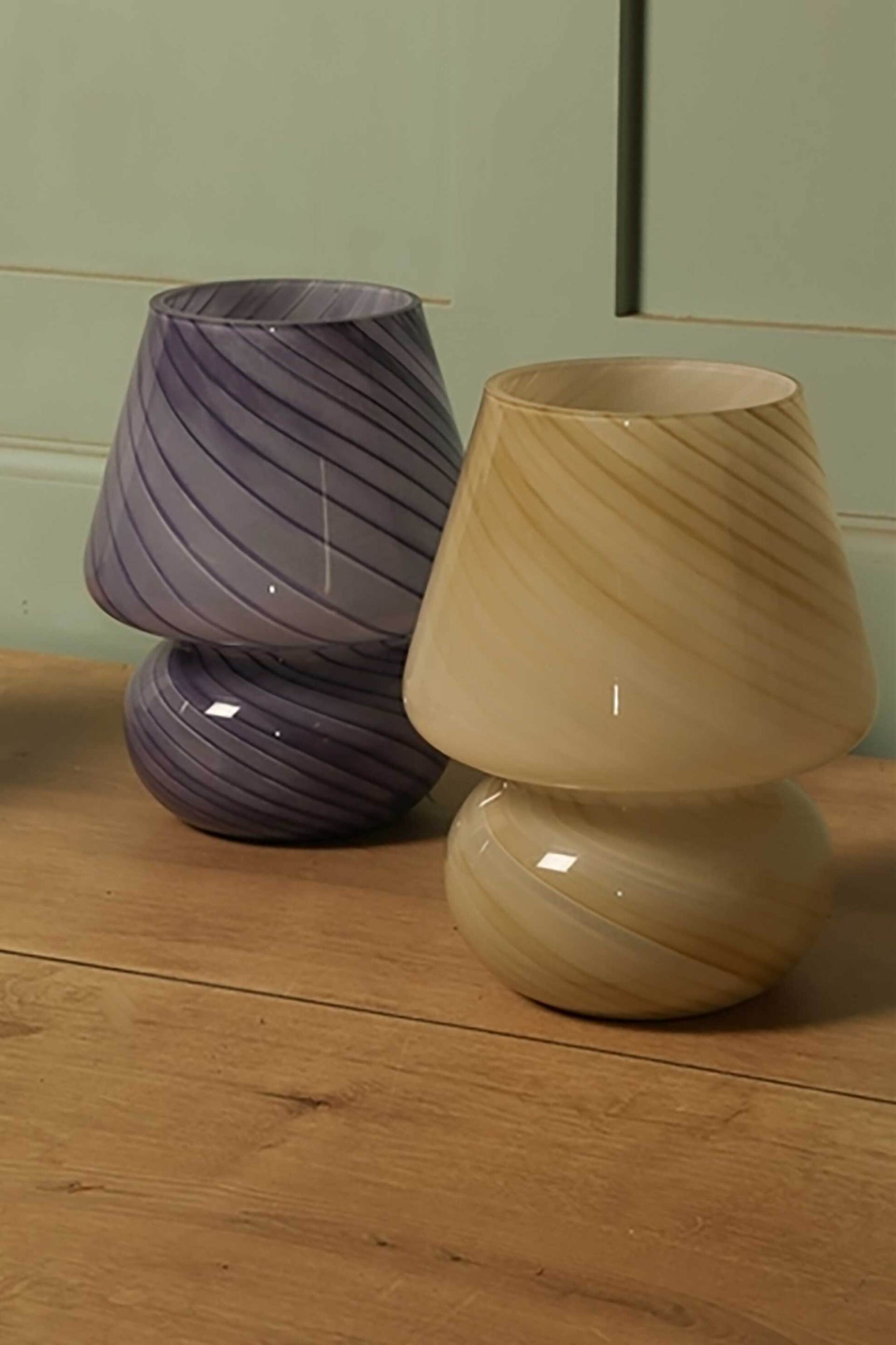 C'est Bon φωτιστικό επιτραπέζιο γυάλινο "Joyful" 24 x 23 cm - AU960-999-05 Κίτρινο φωτογραφία