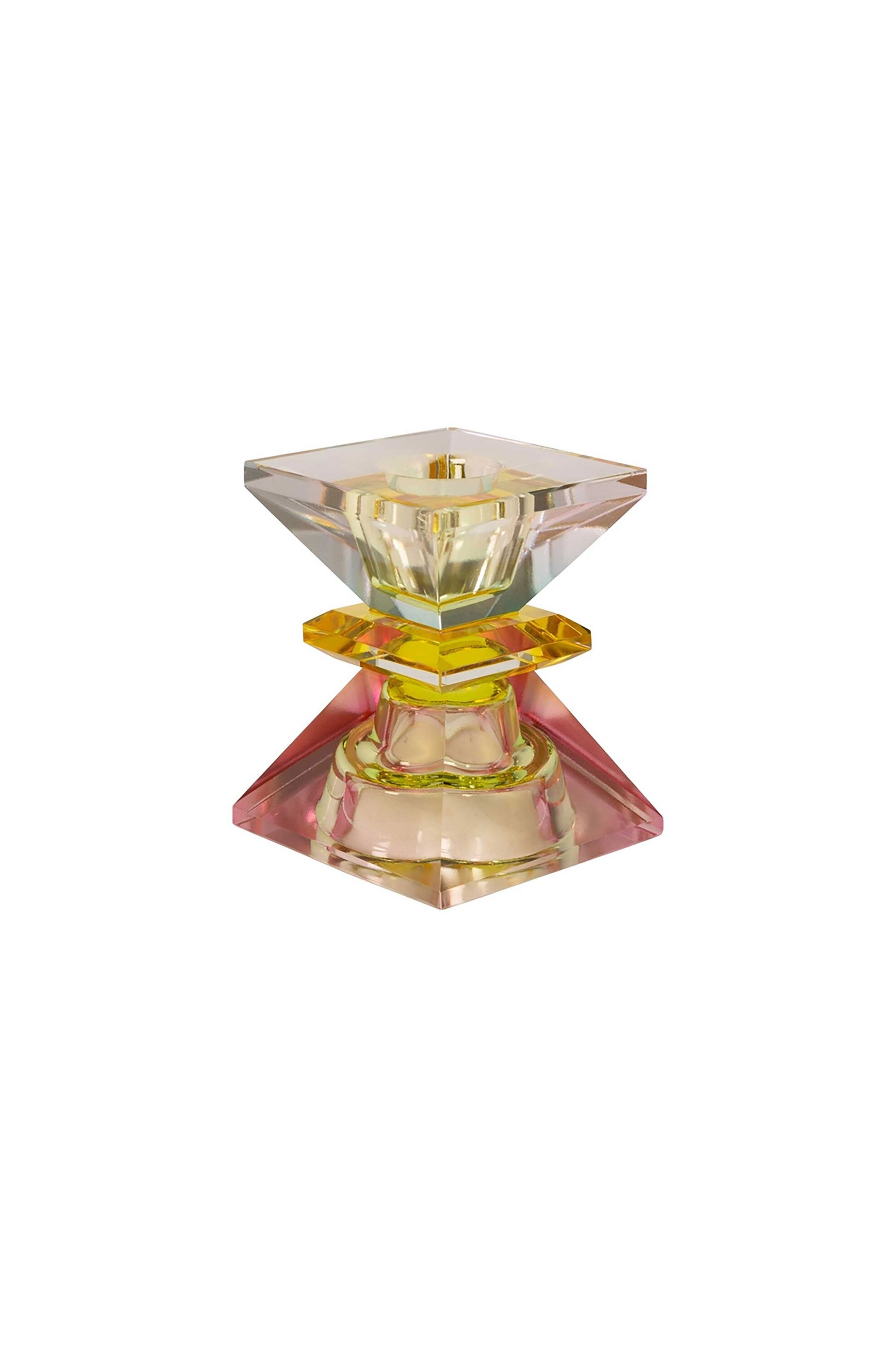 C'EST BON C'est Bon κρυστάλλινο κηροπήγιο 7,5 x 6 x 6 cm - CB301.995.169 Ροζ