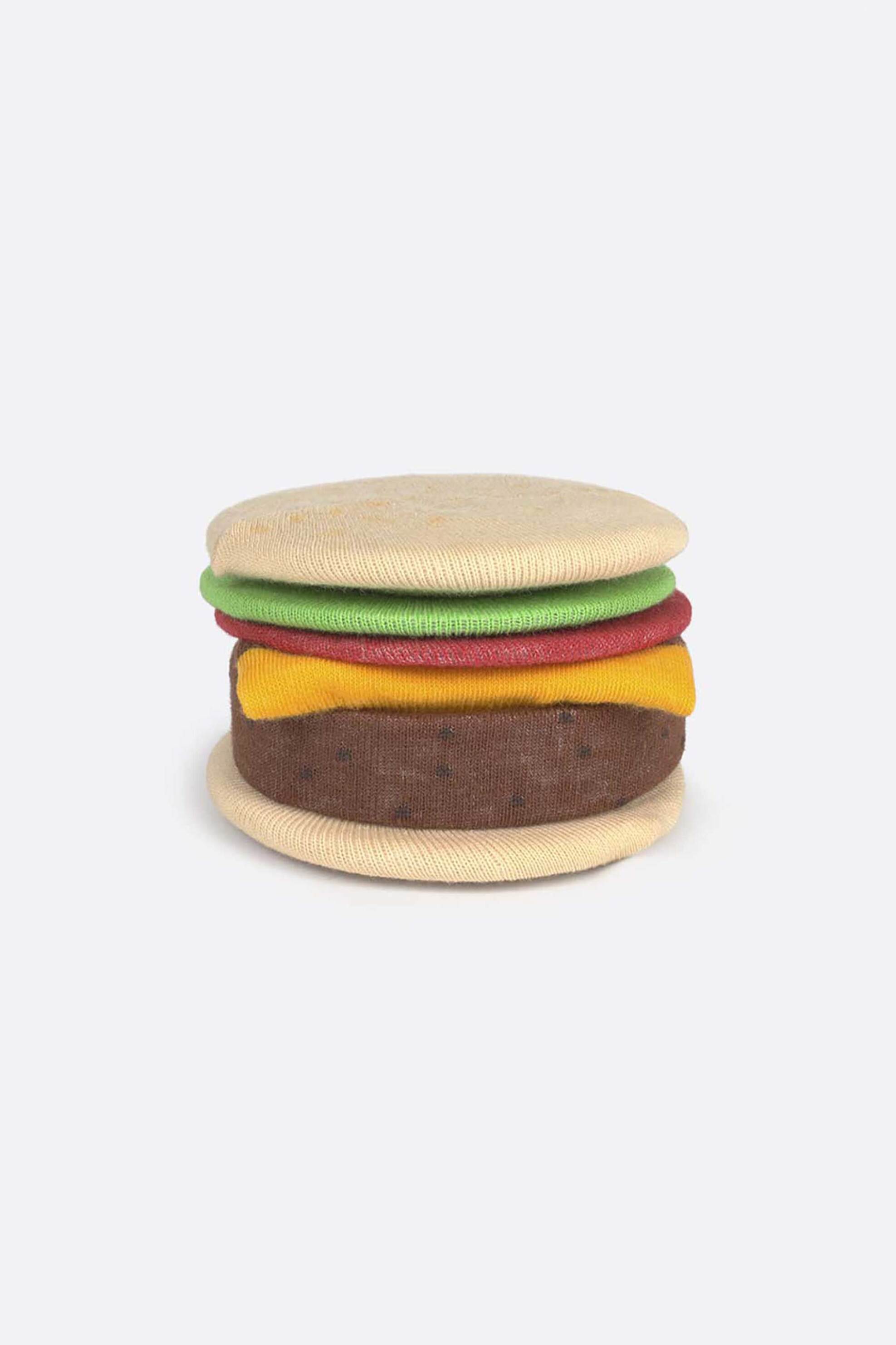Eat My Socks unisex κάλτσες "Cheeseburger" - EMSNOCSCHBU Πολύχρωμο φωτογραφία