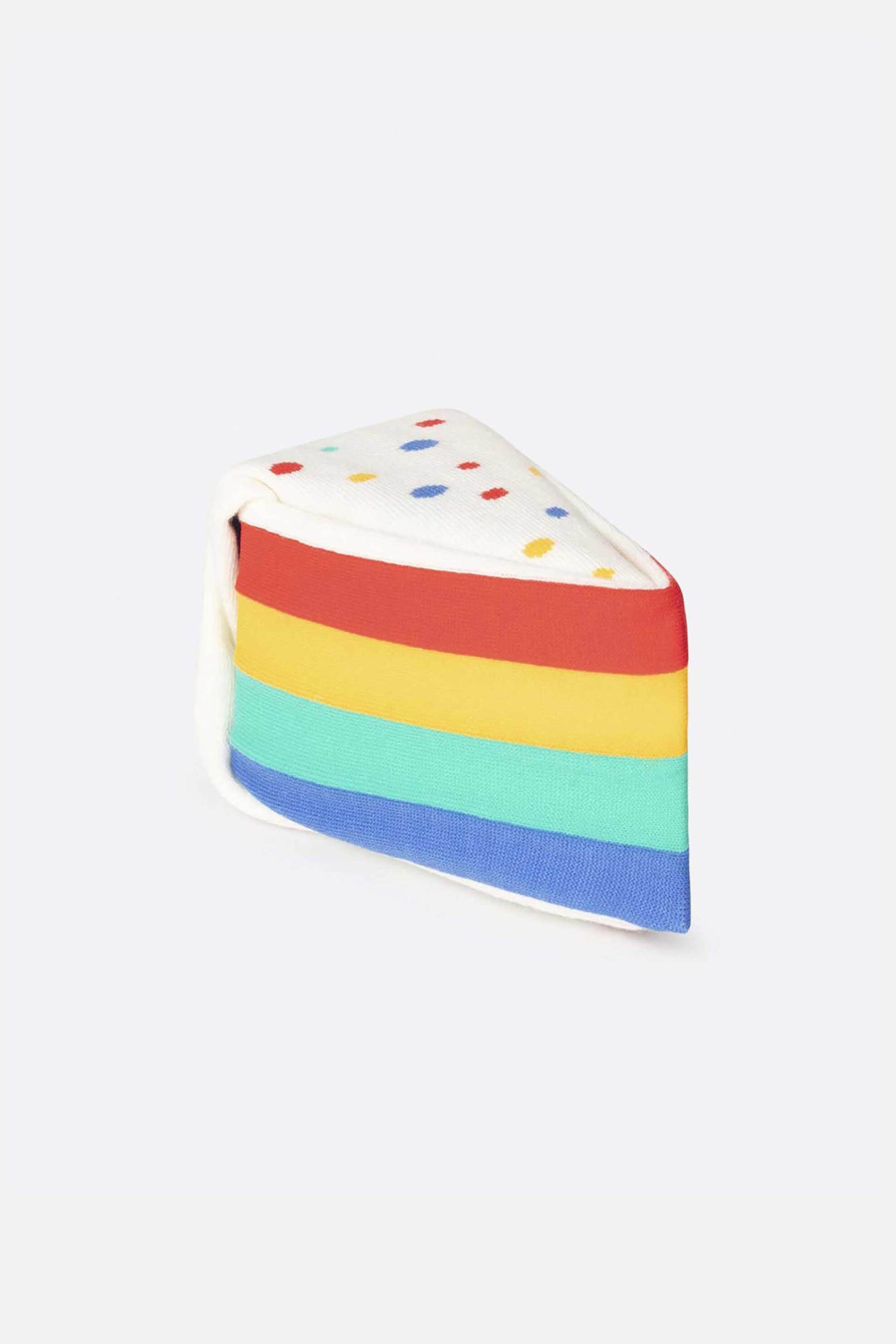 Eat My Socks unisex κάλτσες "Rainbow Cake" - EMSNOCCARA Πολύχρωμο φωτογραφία
