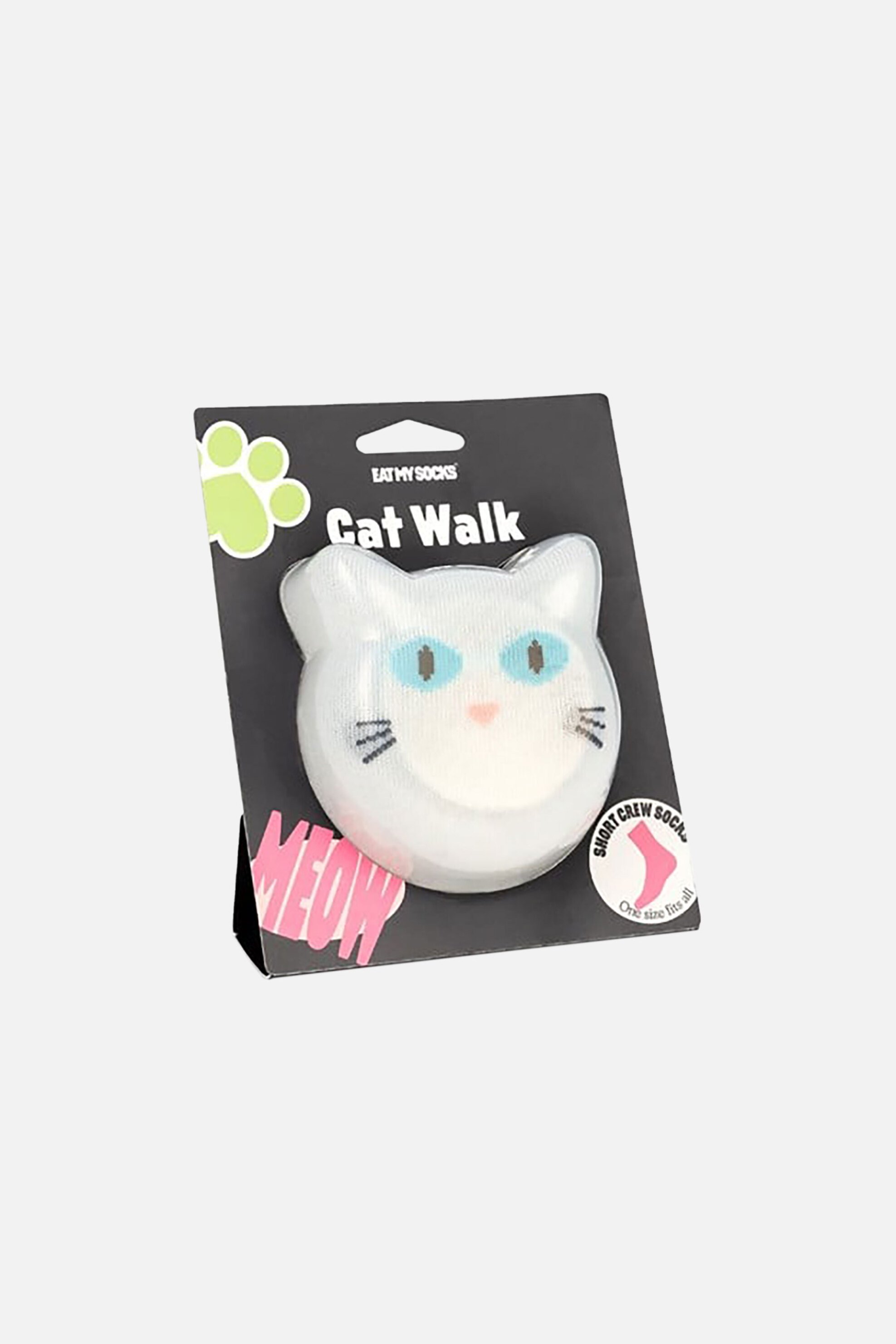 EAT MY SOCKS Eat My Socks unisex κάλτσες "Cat Walk White" - EMSNSCCAWH Πολύχρωμο