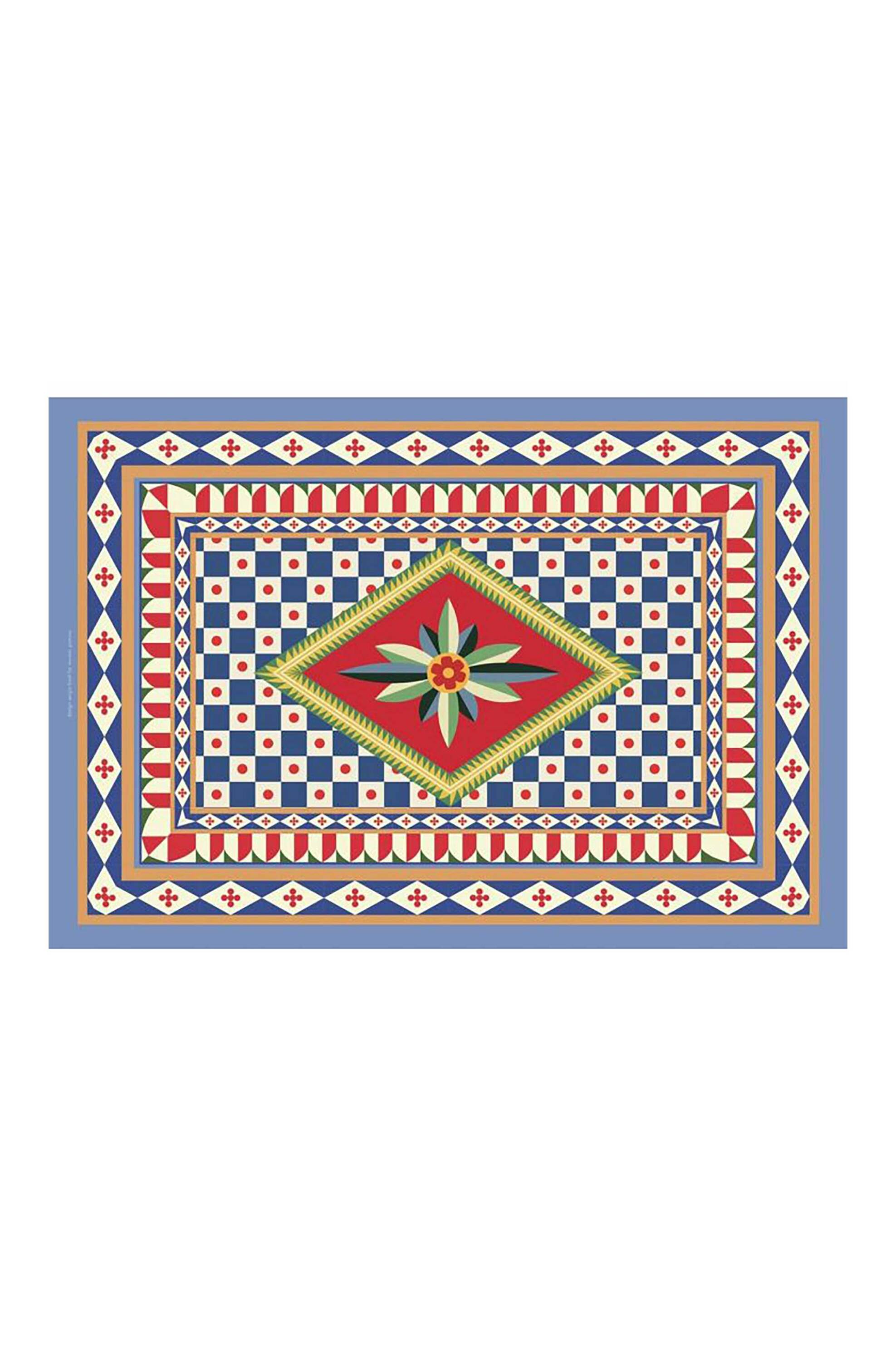 MORONI GOMMA Moroni Gomma σουπλά με all-over print "Taormina" 30 x 44 cm - SESSICTOVTAO