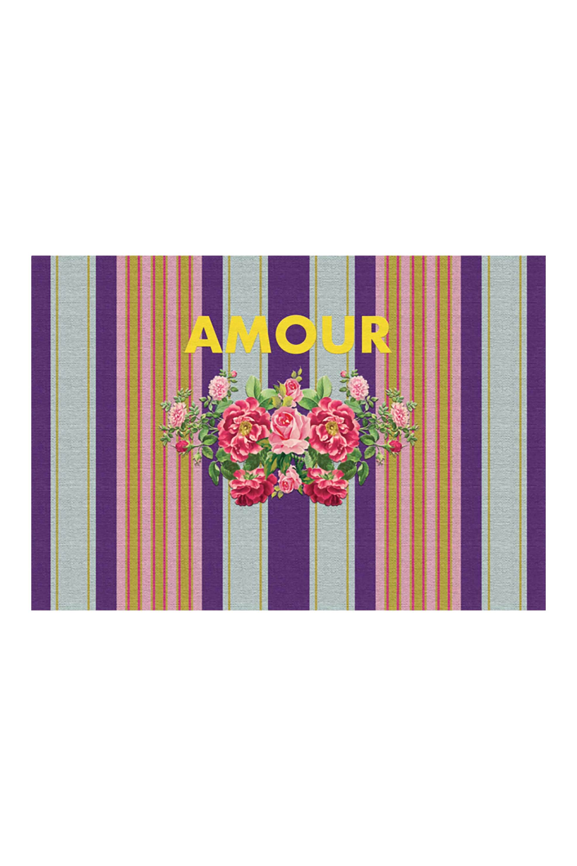 MORONI GOMMA Moroni Gomma σουπλά με all-over print "Amour" 30 x 44 cm - SEAMOUR
